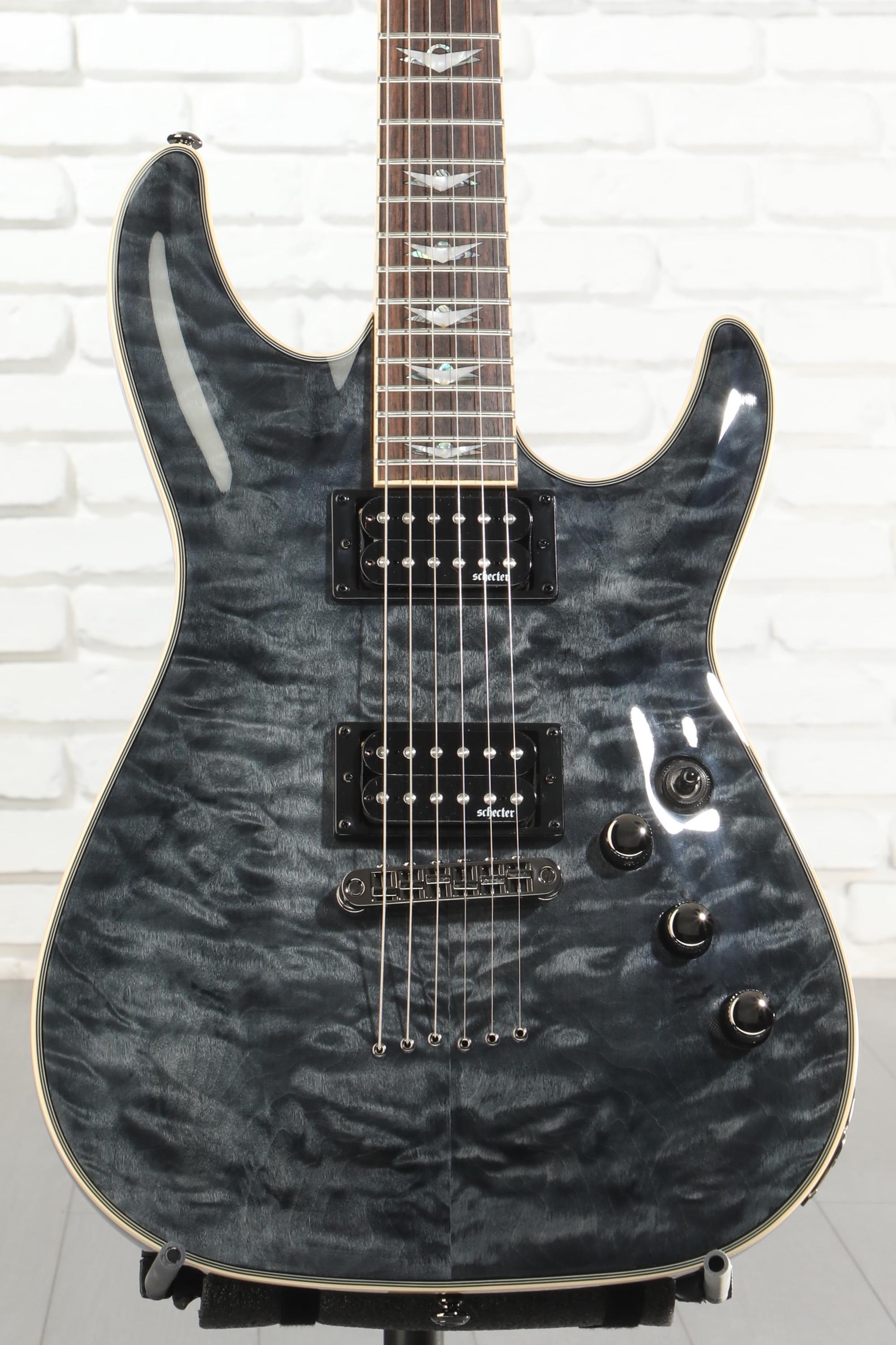 Schecter Omen Extreme-6 Electric Guitar - See-Thru Black | Sweetwater