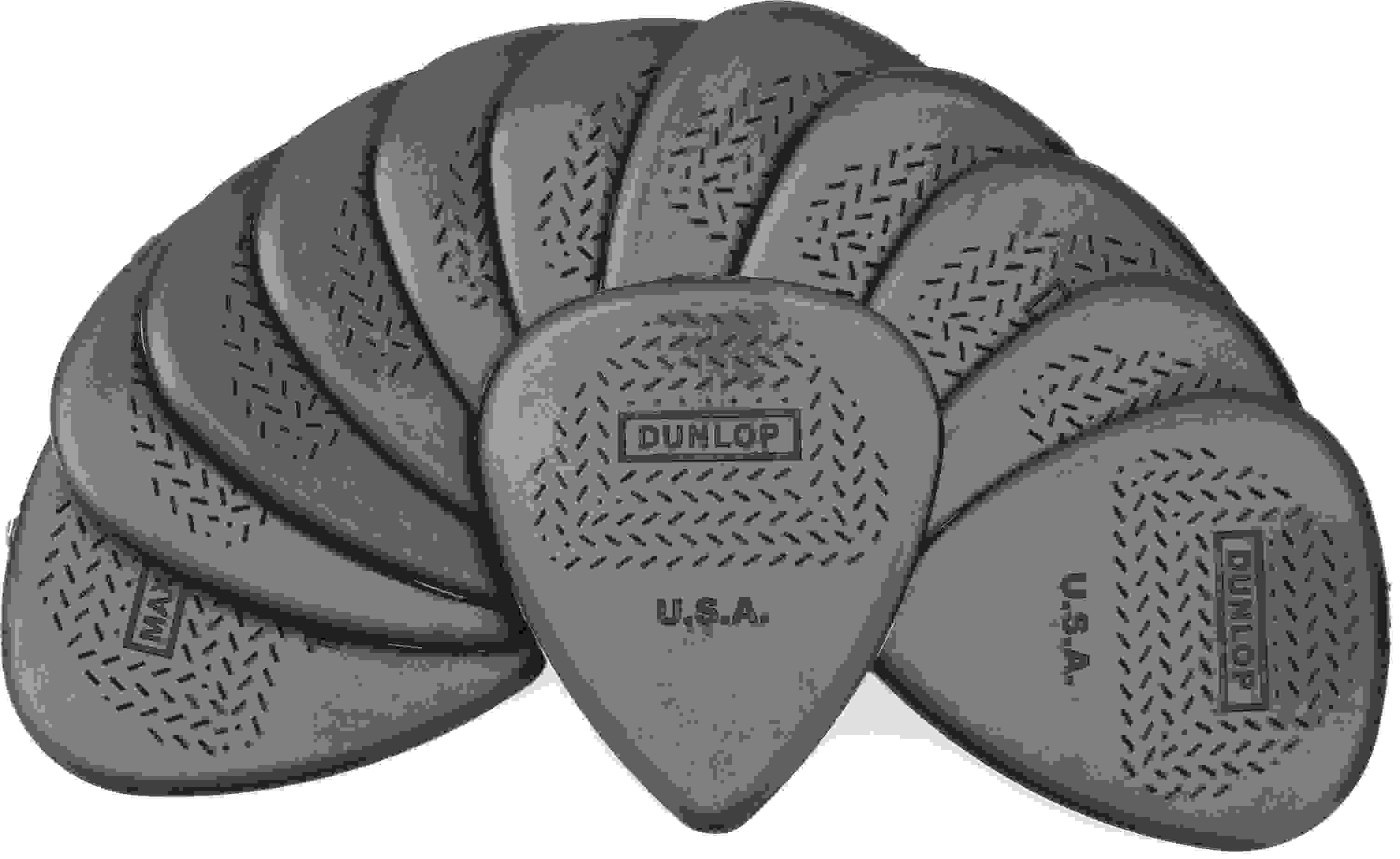 Dunlop 449P114 Nylon Max-Grip Standard Guitar Picks 1.14mm 12-pack
