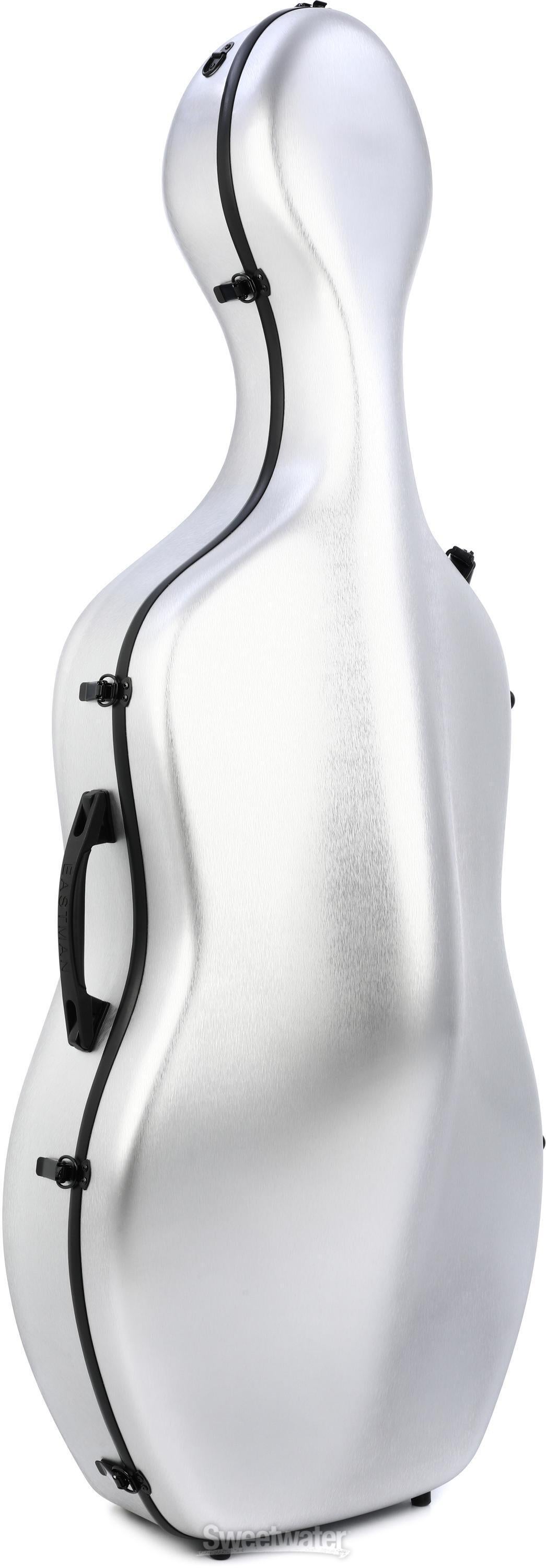Eastman CACL30 Cello Case with Wheels - 4/4 Size, Silver