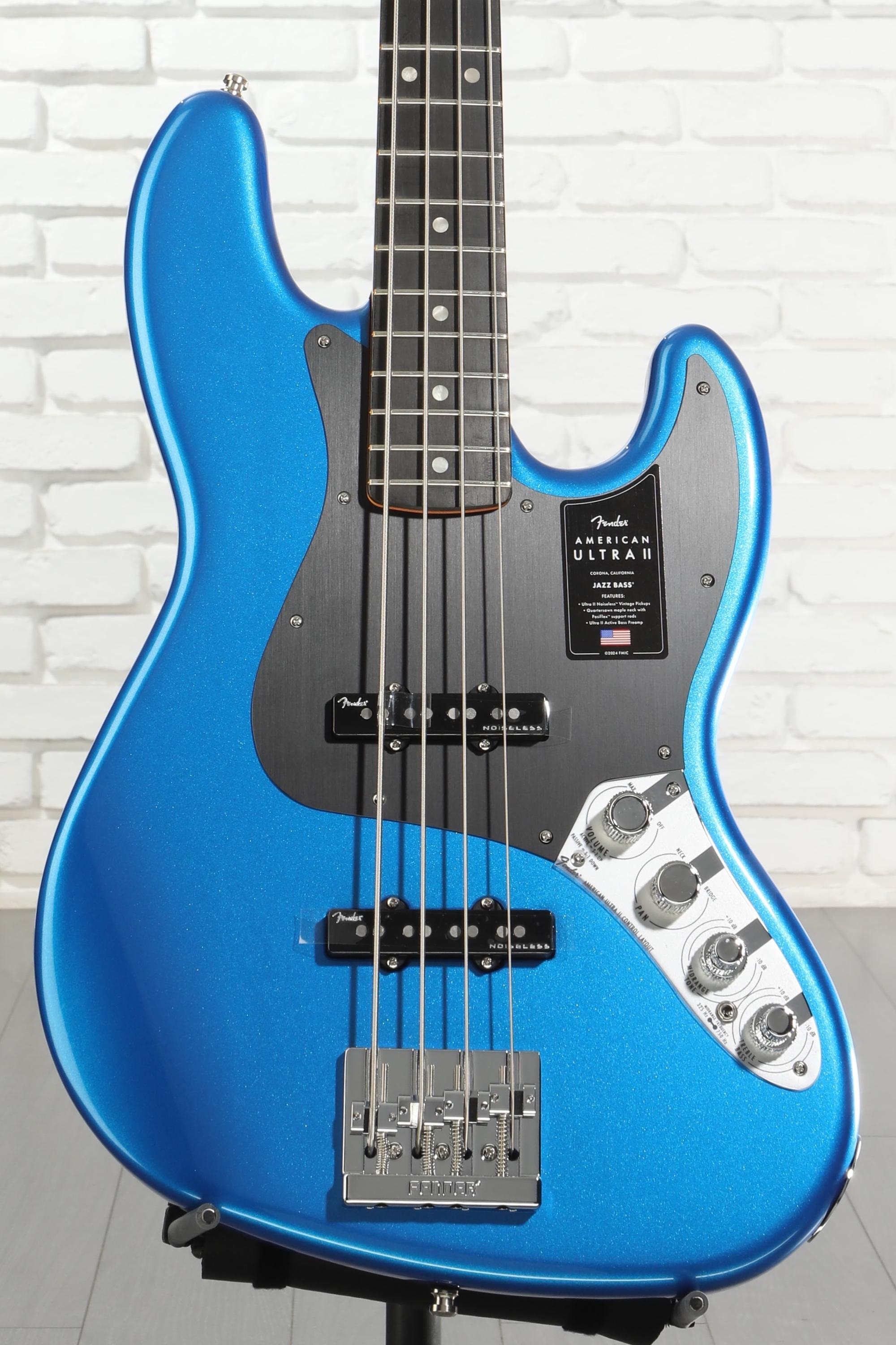 Fender American Ultra II Jazz Bass - Noble Blue, Ebony Fingerboard