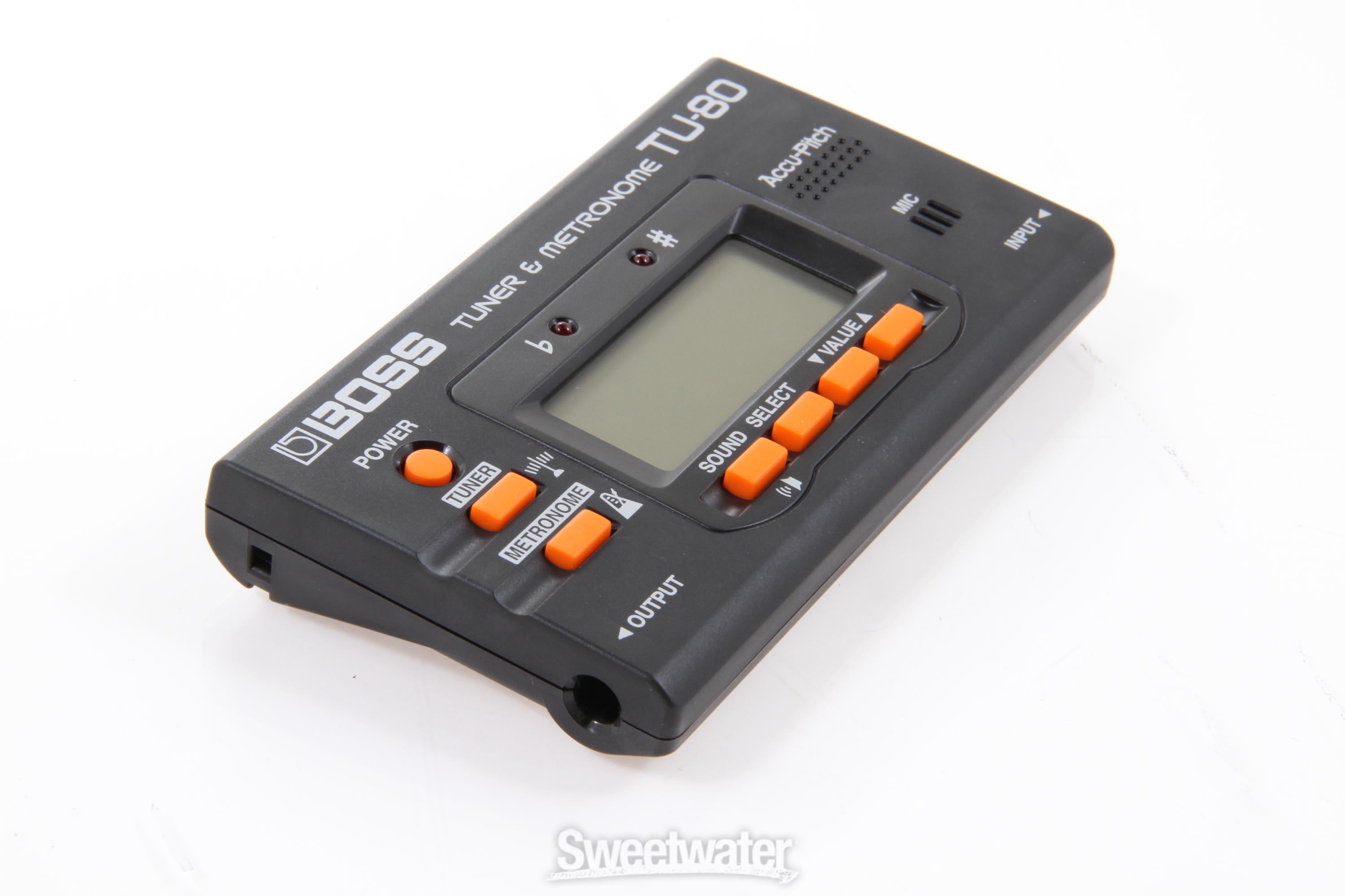 Boss TU-80 Chromatic Tuner and Metronome Reviews | Sweetwater