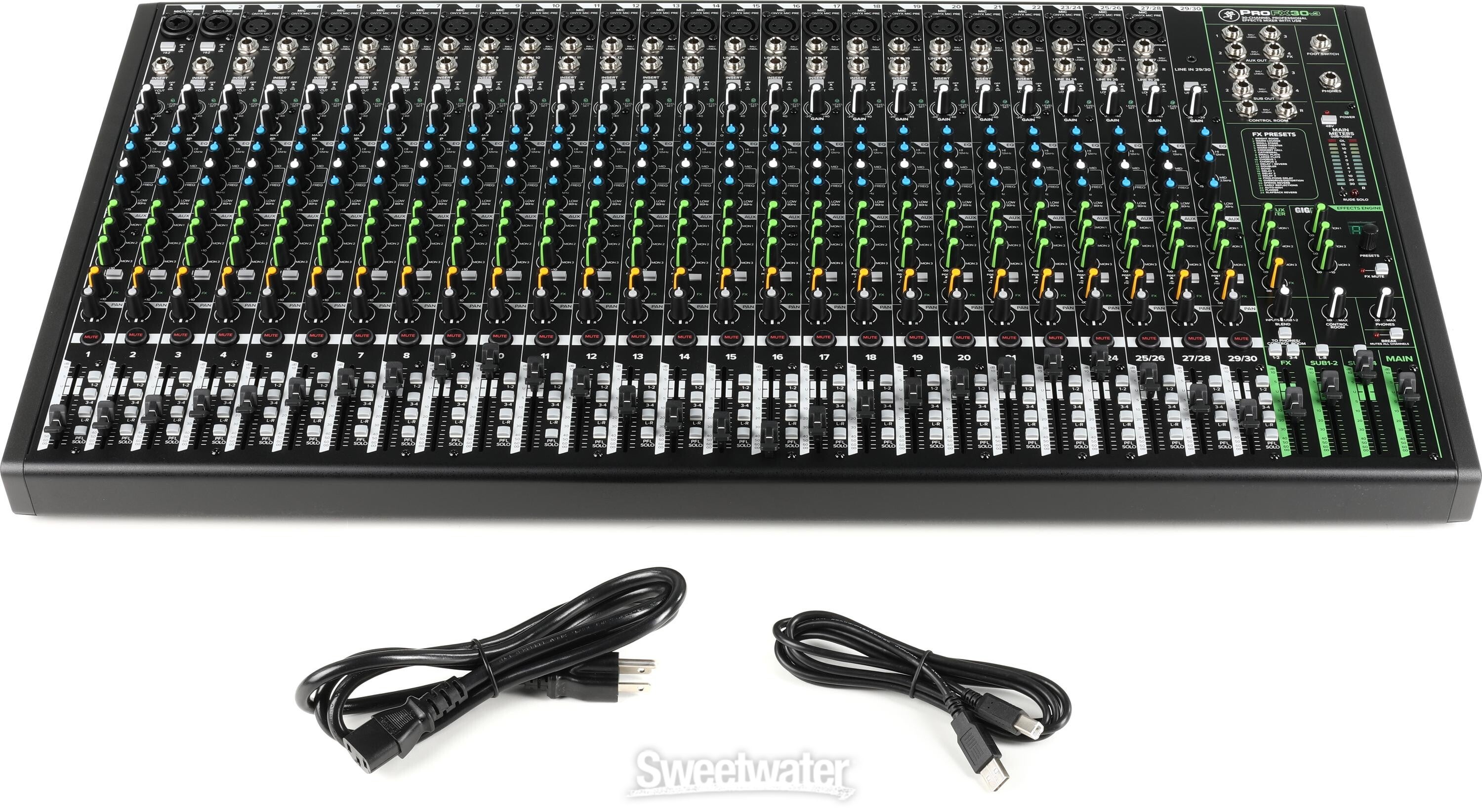 Mackie ProFX30v3 30-channel Mixer with USB and Effects | Sweetwater