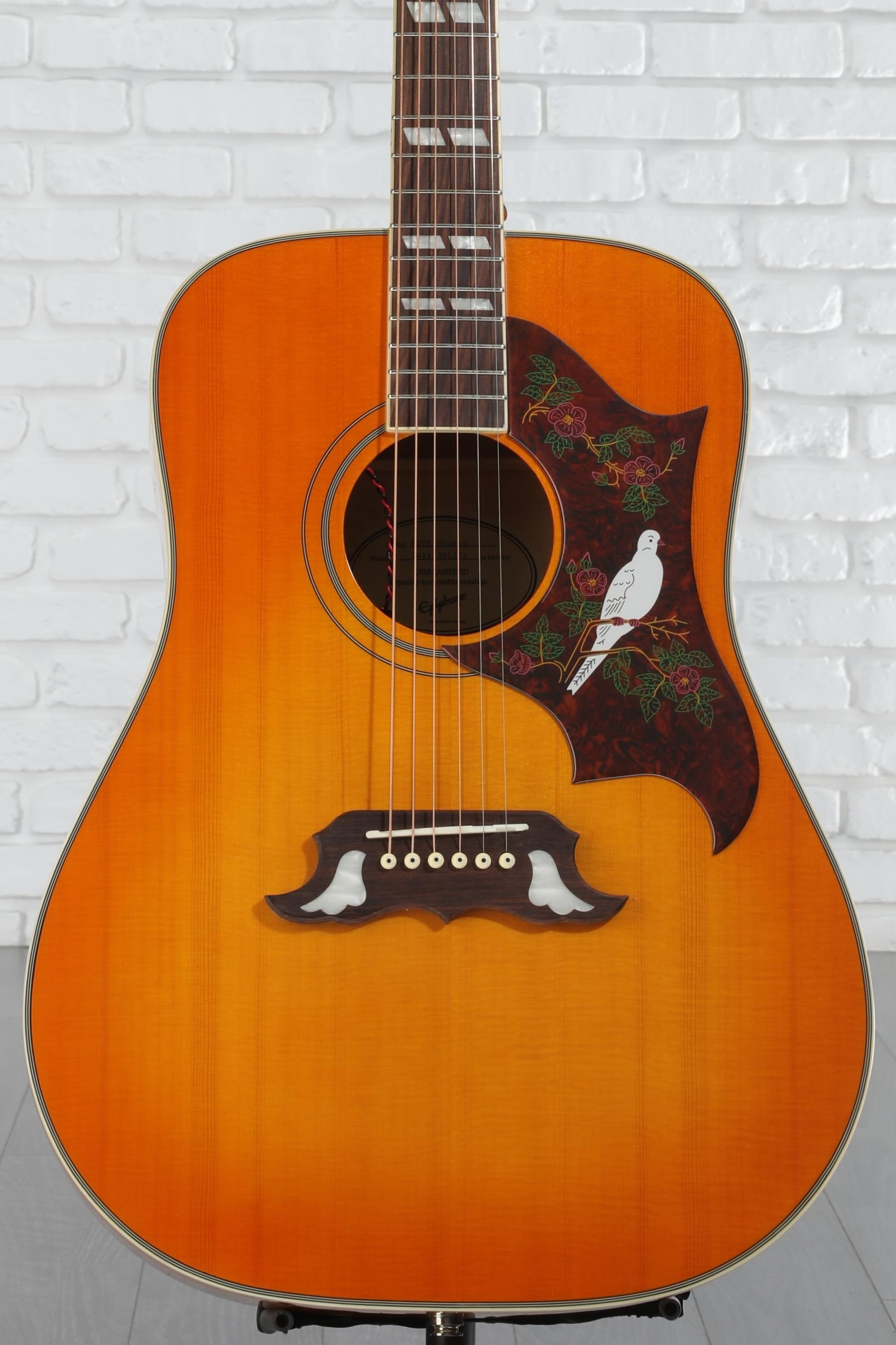 Epiphone Dove Studio Acoustic-electric Guitar - Violin Burst