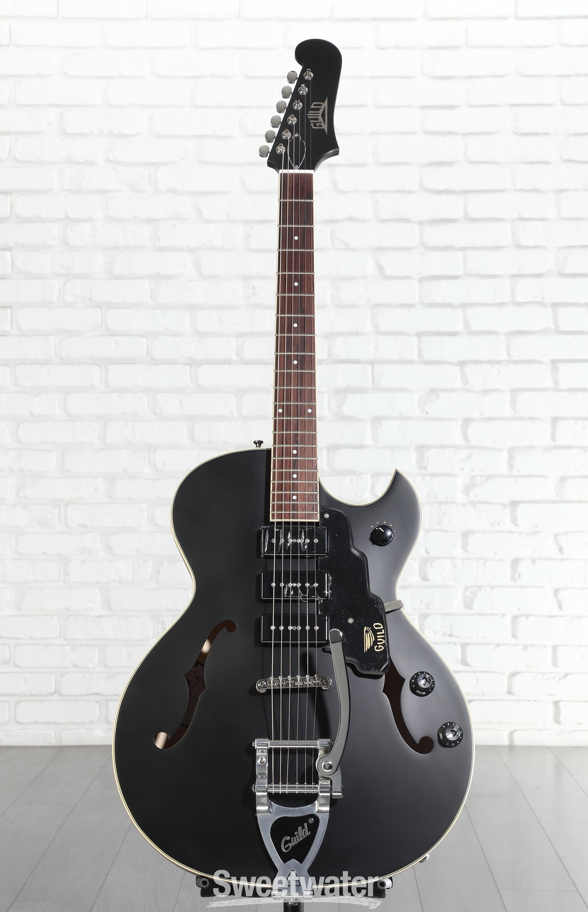 Guild Starfire I Jet 90 Electric Guitar - Satin Black | Sweetwater
