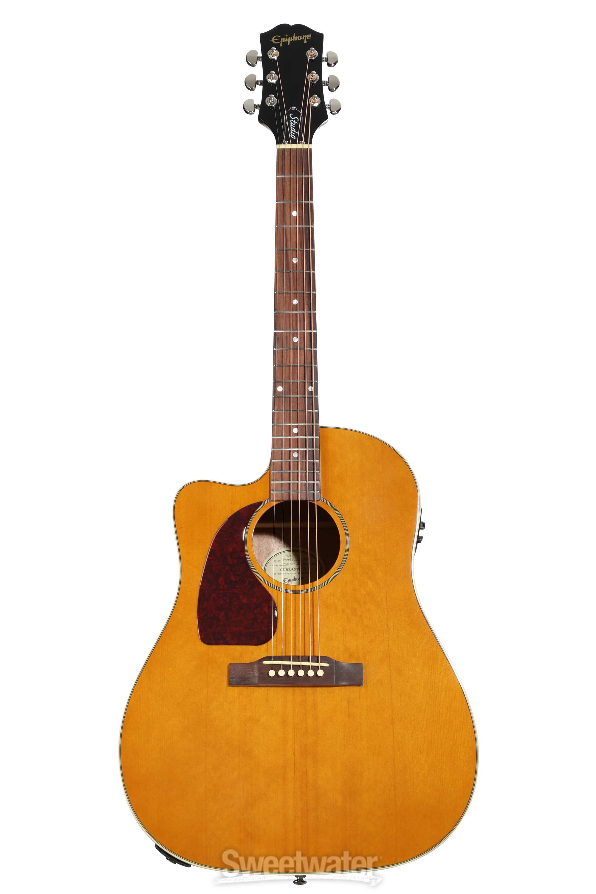 Epiphone J-45 Studio EC Left-handed Acoustic-electric Guitar