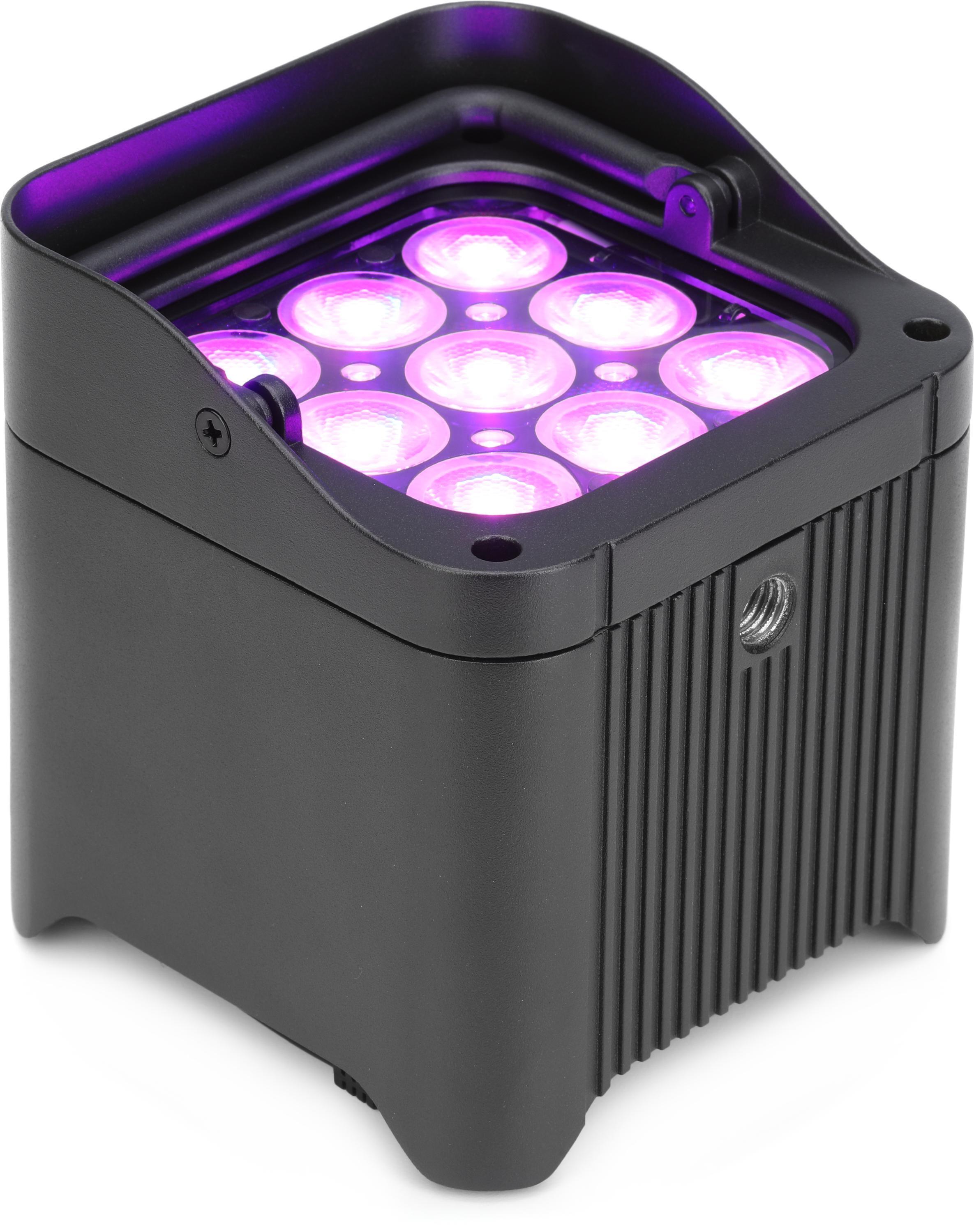 Pack 6 PAR LED Batterie 4 x 4W RGBW - Power Sound