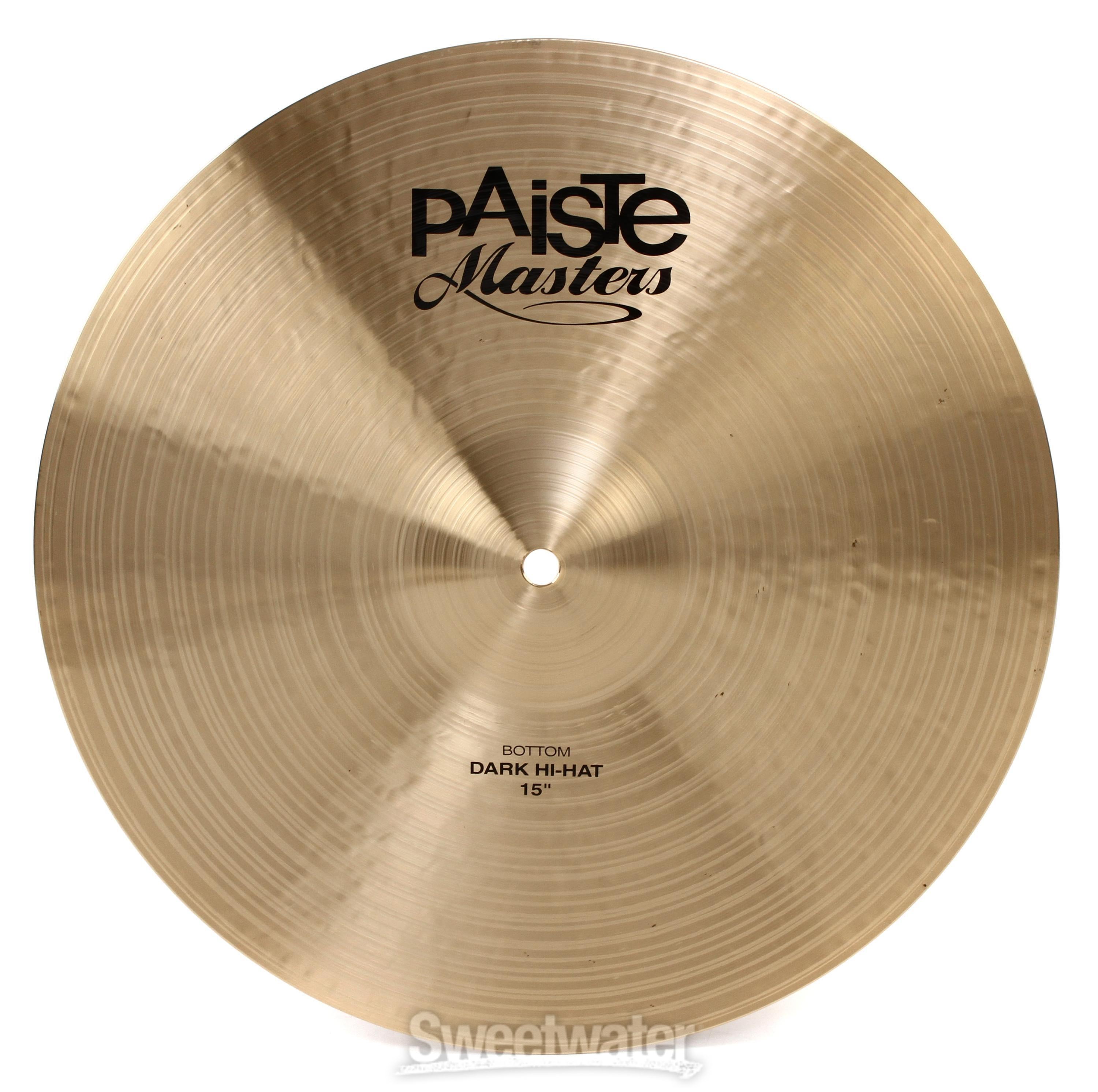 Paiste Masters Dry/Dark Cymbal Set - 15/17/19/21 inch - with Free