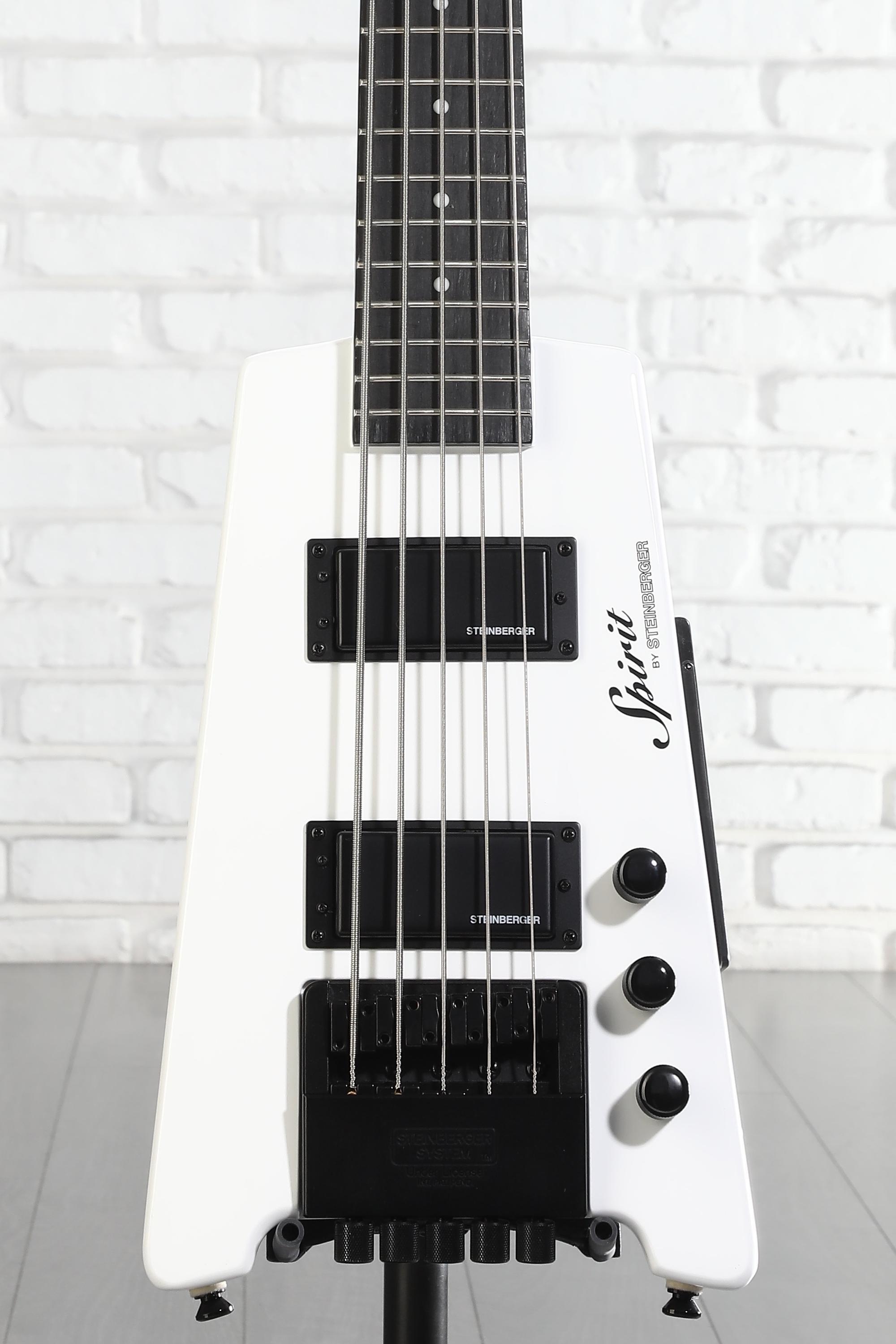 Steinberger Spirit XT-25 5-string Bass Guitar - White | Sweetwater