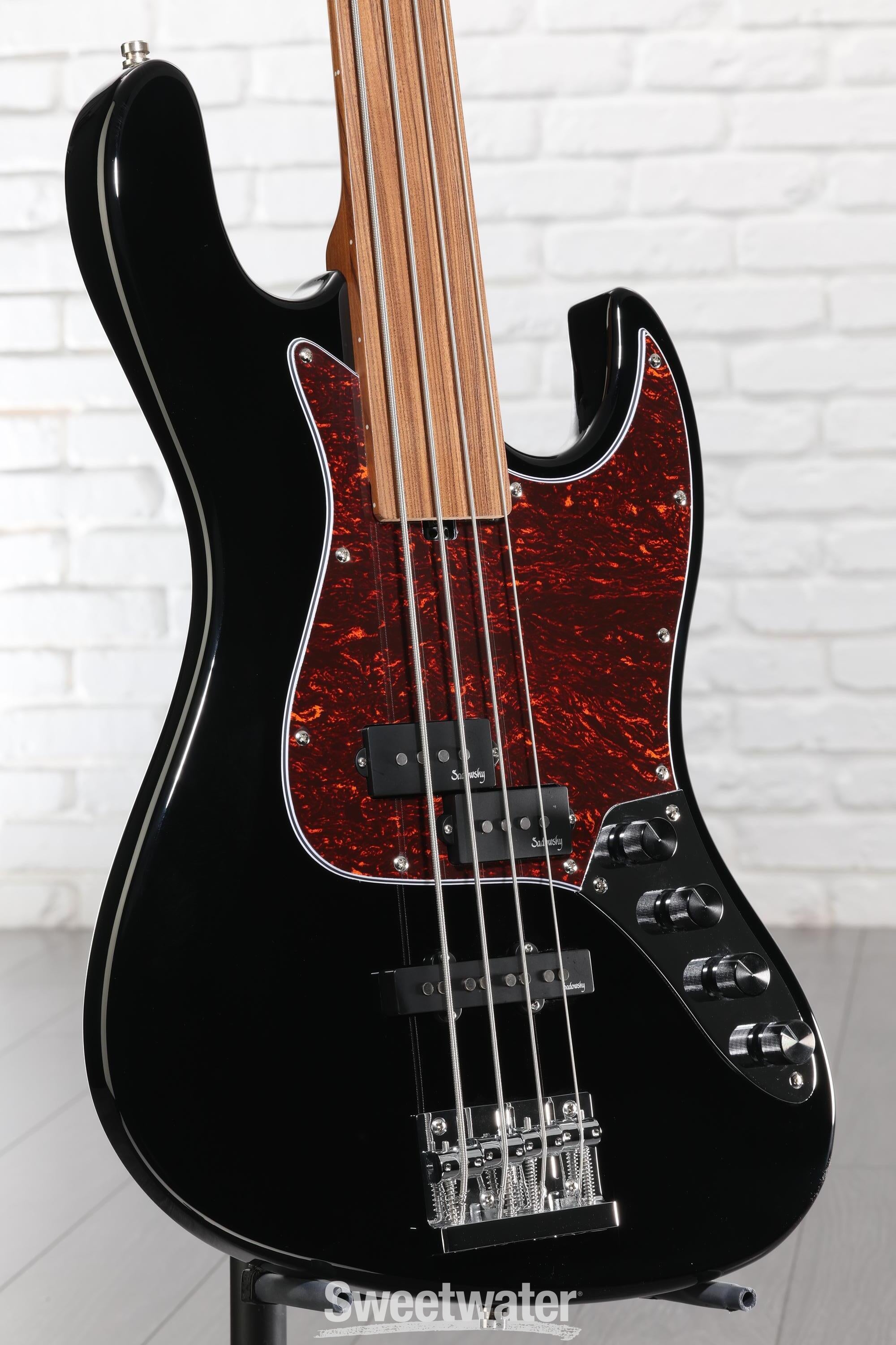 Photo of Sadowsky MetroExpress Hybrid PJ Fretless 4-string Bass - Black