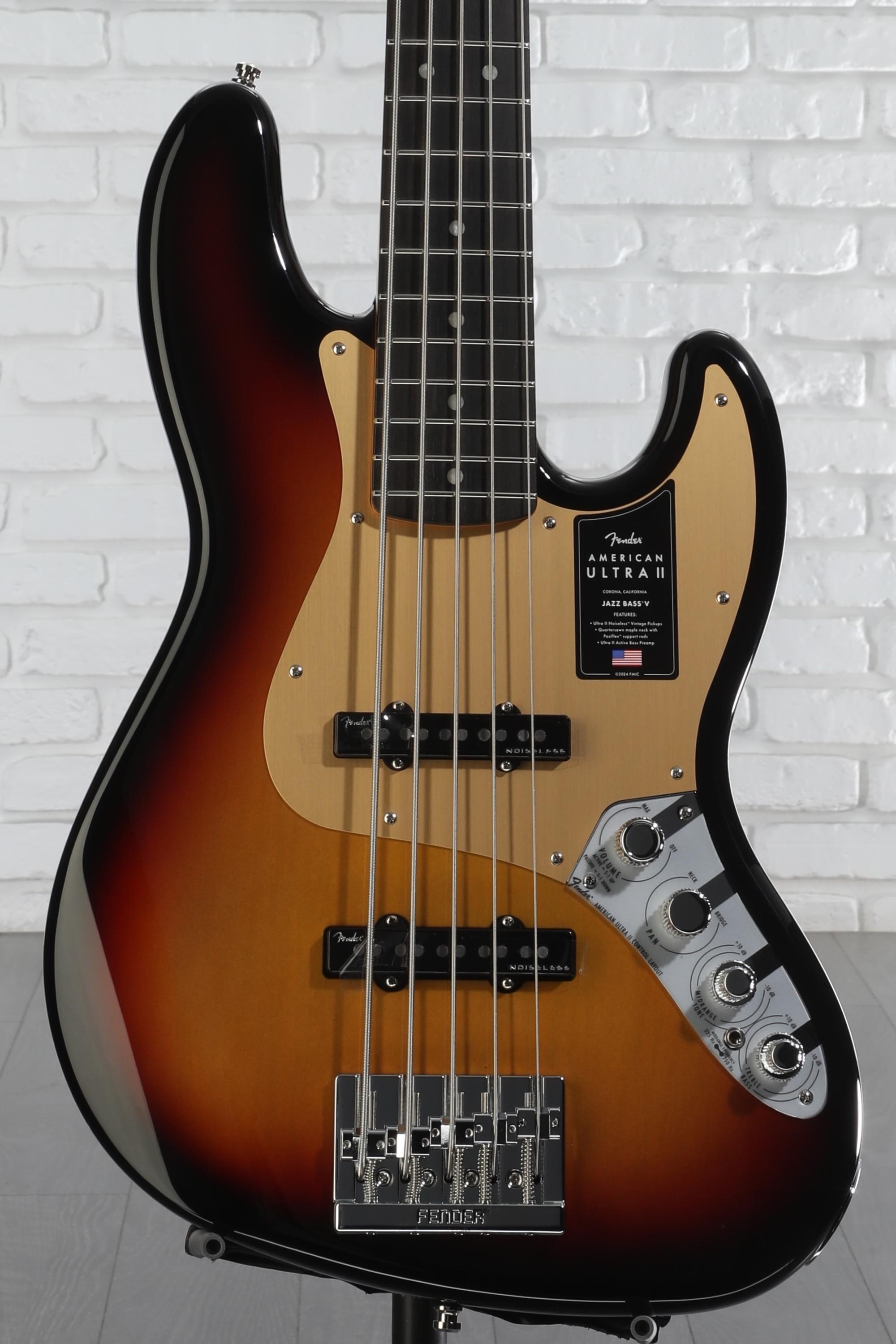 Fender USA American Ultra V 5弦Bass Fender American Ultra II Jazz V Electric Bass, 5-String, Maple