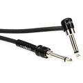 Photo of George Ls GL225Gtr10A Straight to Right Angle Guitar Cable - 10 foot Black