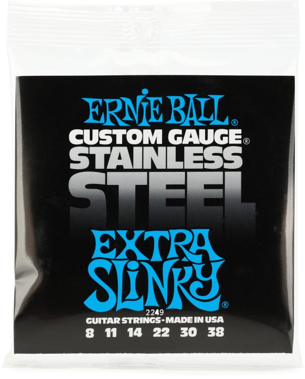 Ernie Ball 2249 Extra Slinky Stainless Steel Wound Electric Guitar