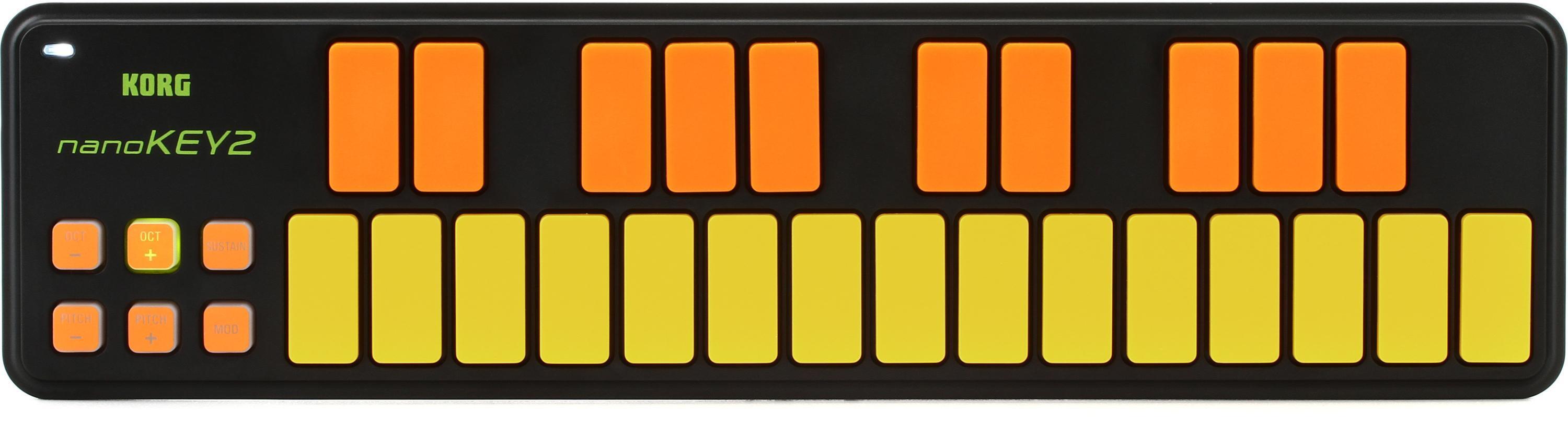 Korg nanoKEY2 25-key Keyboard Controller - Orange/Green Limited Edition