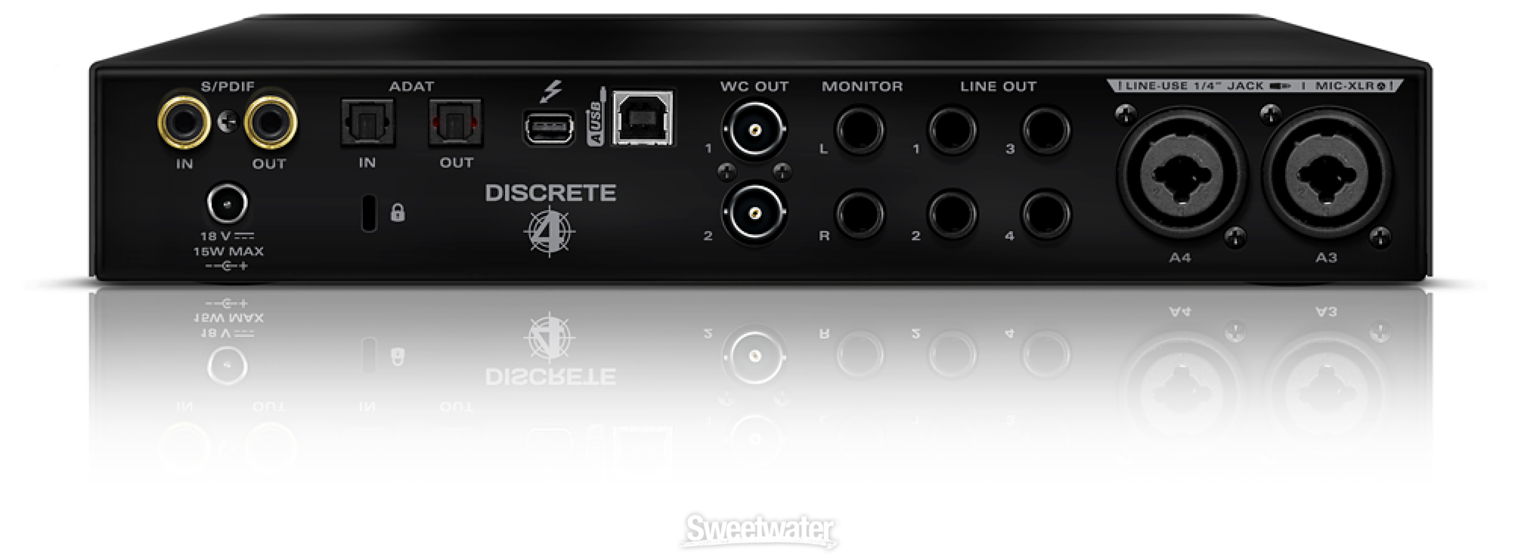 Antelope Audio Discrete 4 Microphone Preamp and Thunderbolt/USB Interface |  Sweetwater