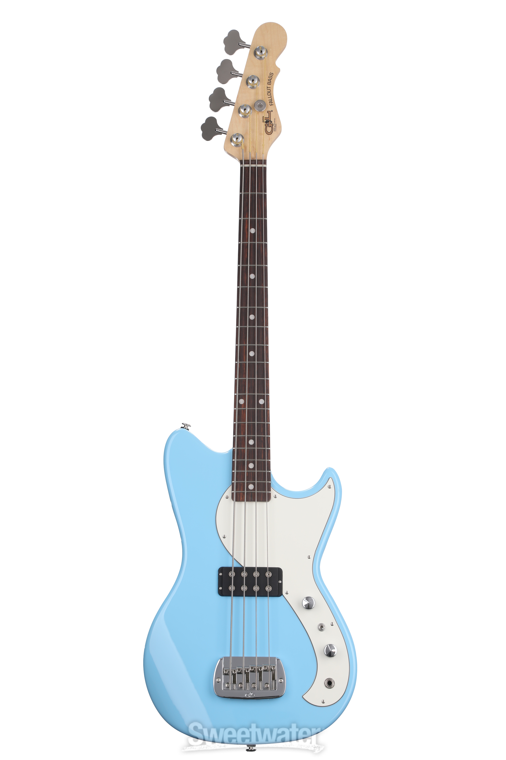 ベース G&L Fallout bass G&L Fullerton Deluxe Fallout Bass Guitar - Himalayan Blue | Sweetwater