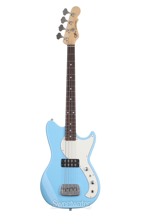 G&L Fullerton Deluxe Fallout Bass Guitar - Himalayan Blue | Sweetwater