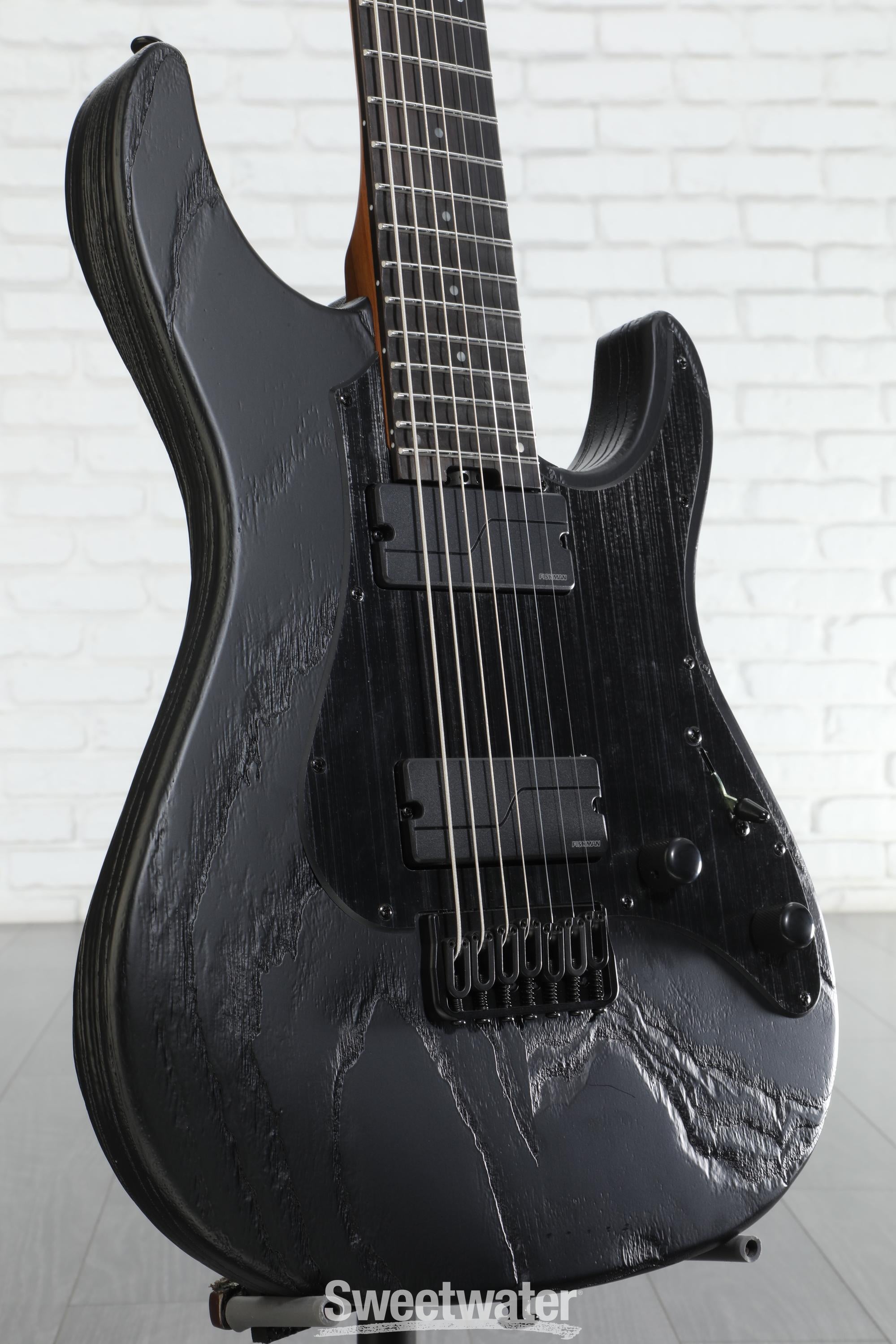 ESP LTD SN-1007 HT Baritone Electric Guitar - Black Blast