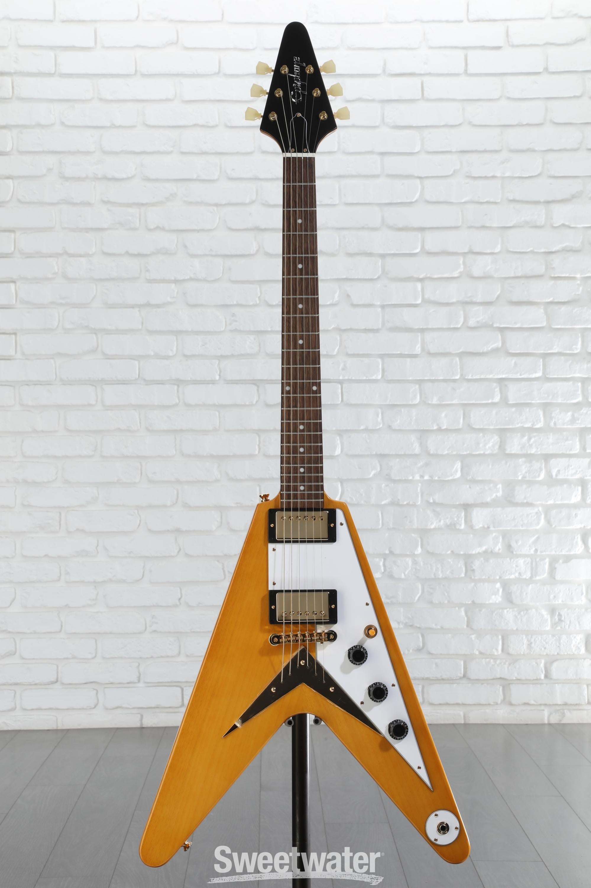 Epiphone 1958 Korina Flying V Electric Guitar - Natural