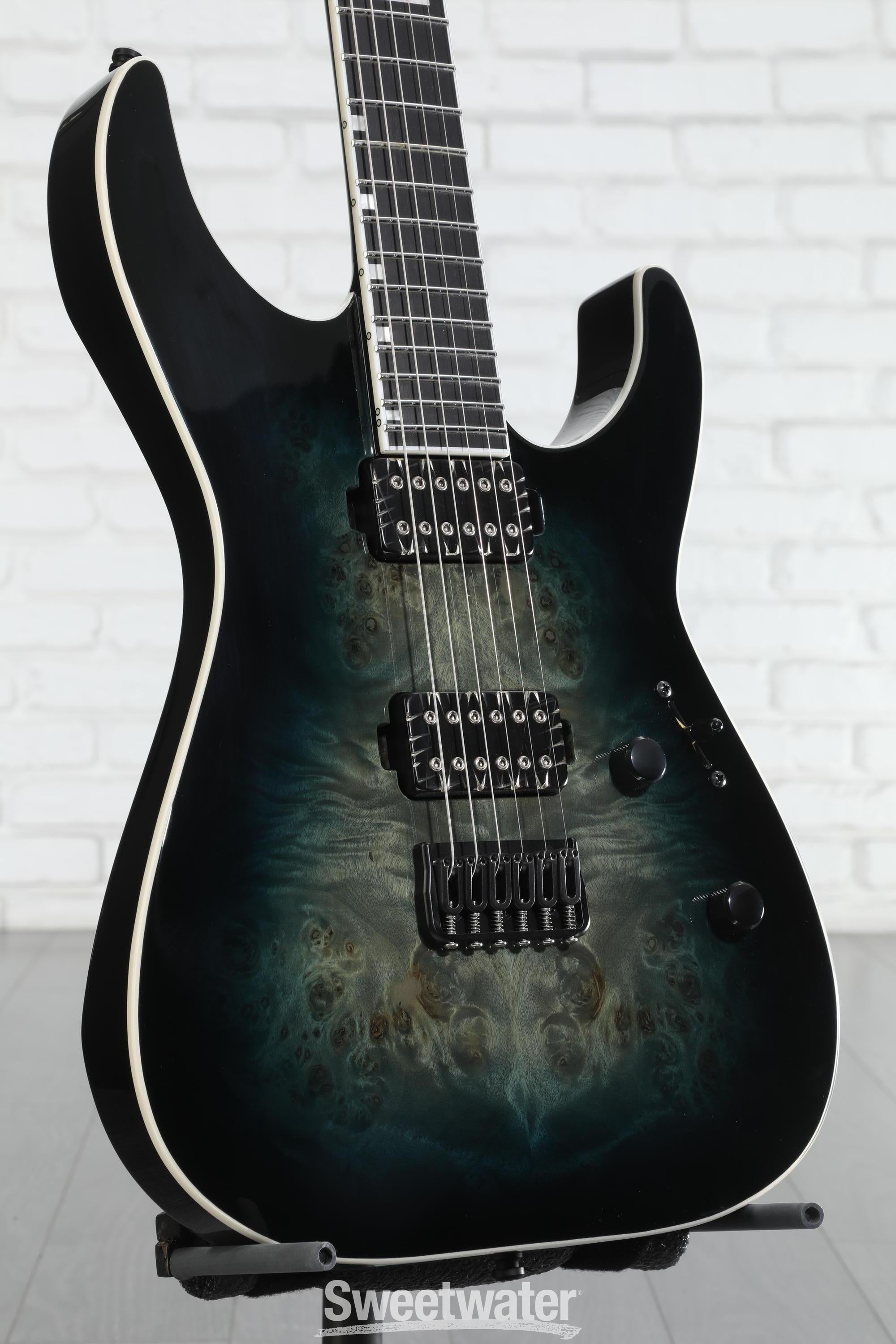 ESP E-II M-II HT Electric Guitar - Mercury Blue Burst
