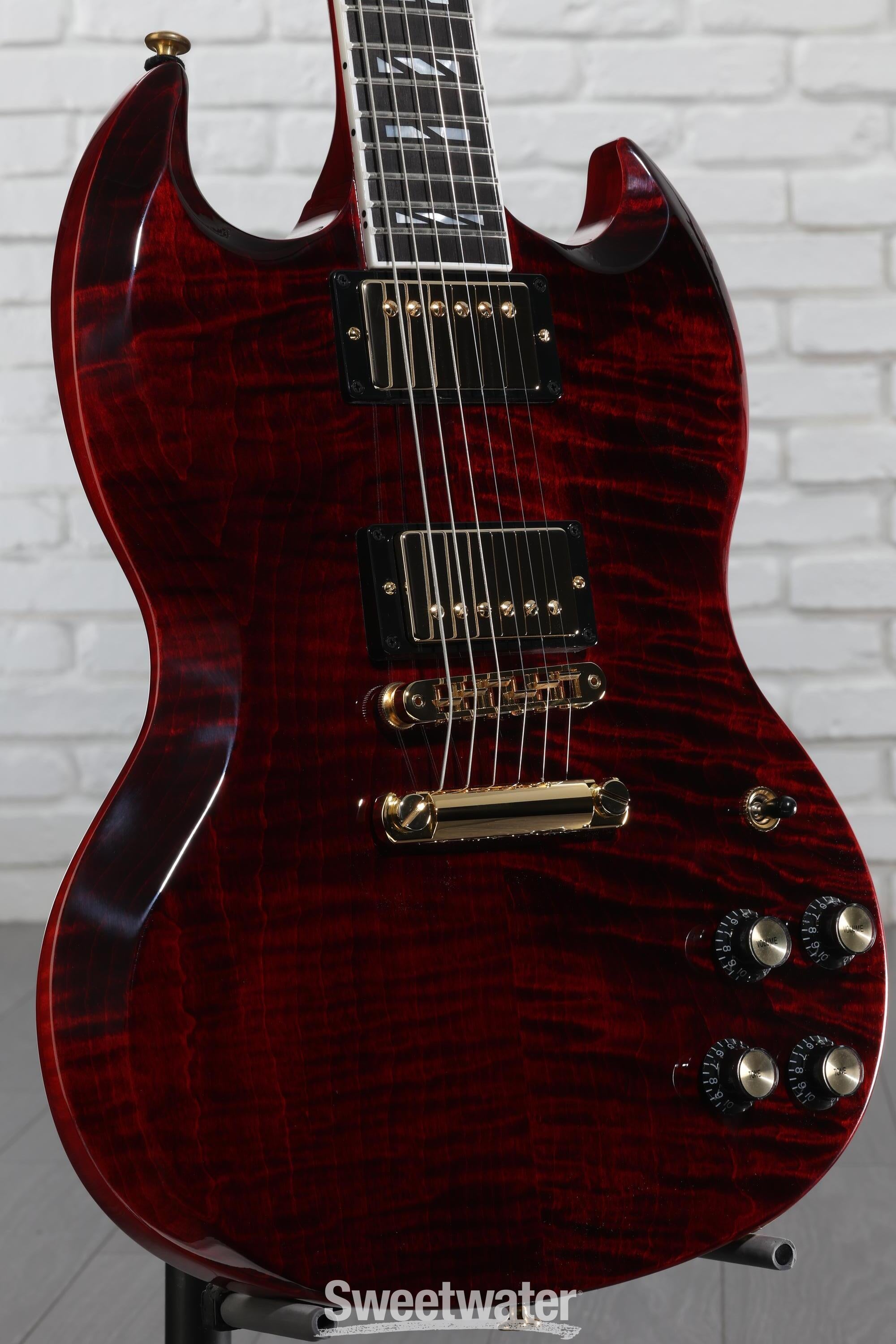 Gibson SG ワインレッド エレキギター Gibson SG Supreme Electric Guitar - Wine Red | Sweetwater