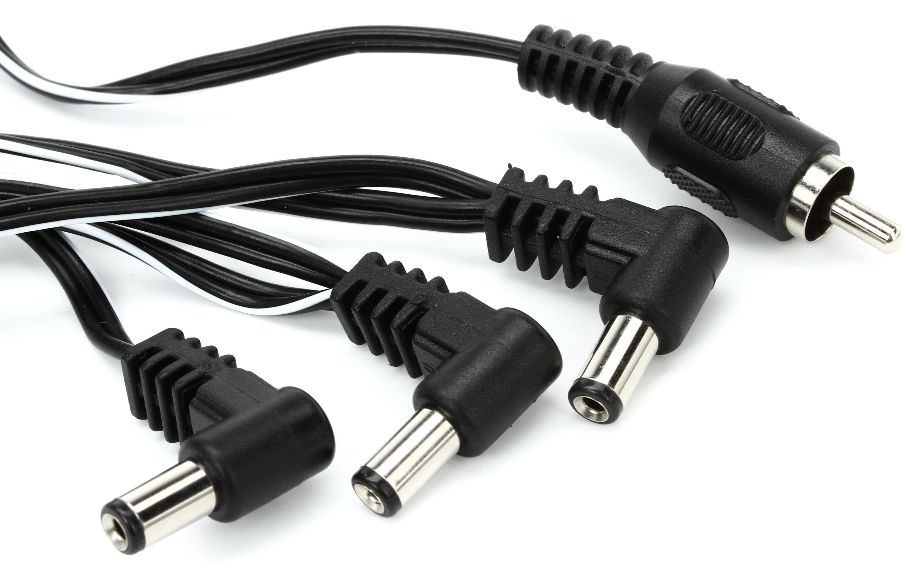 Eventide 1533 - 2.1mm Ang-RCA Daisy Chain Cable, Black