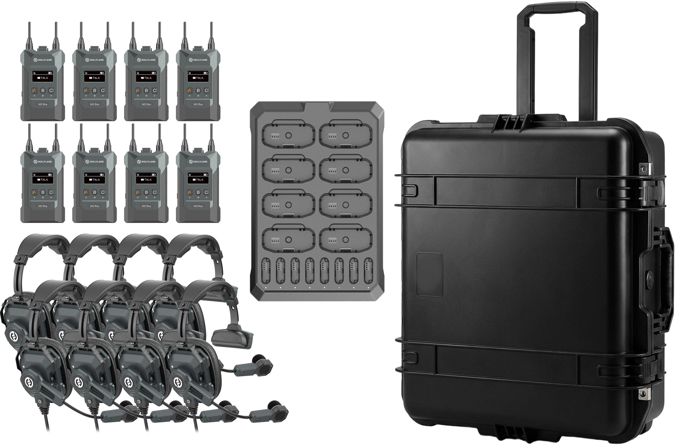 Hollyland Solidcom M1 Pro Wireless Intercom System - 8 Beltpacks