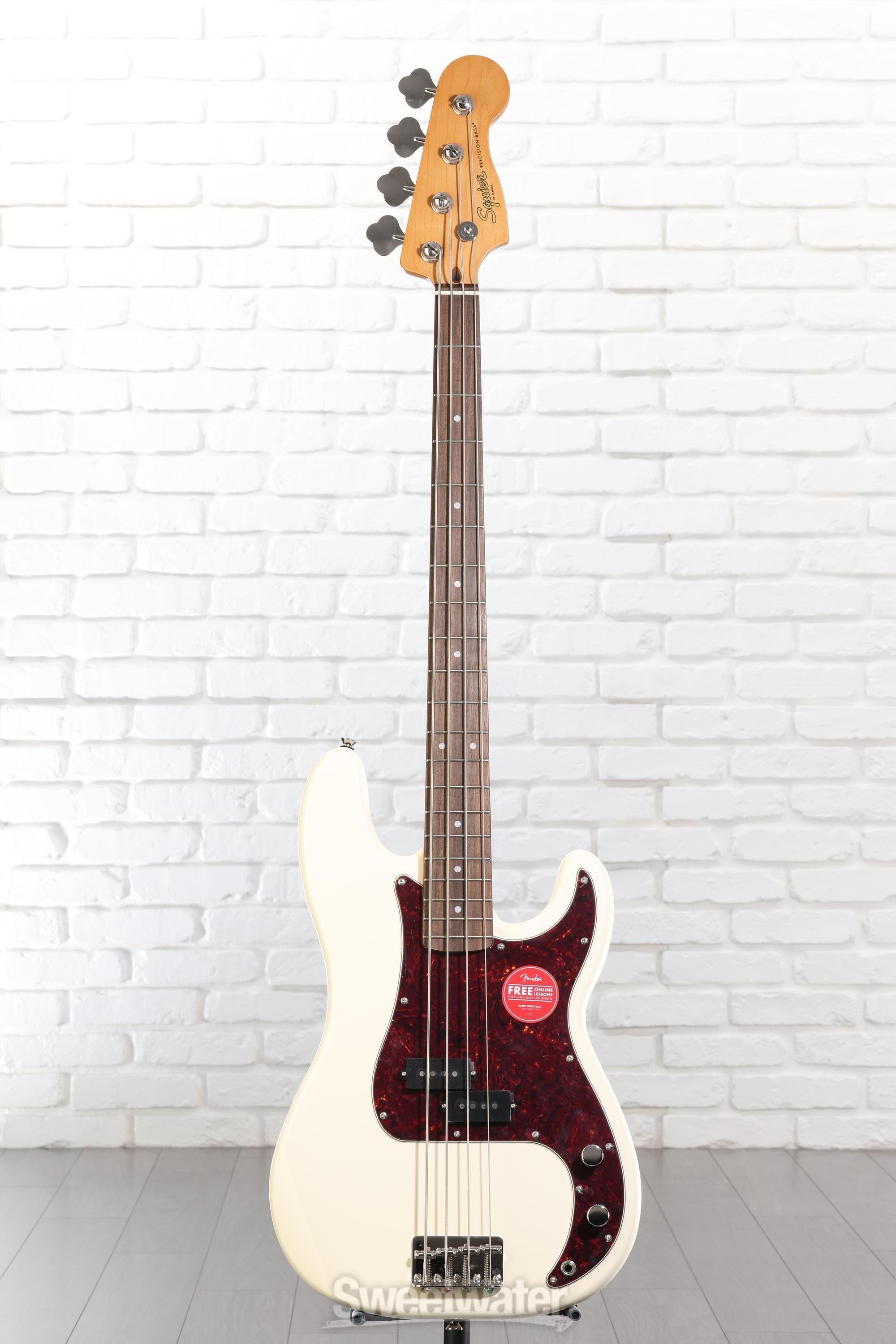 Squier Classic Vibe '60s Precision Bass - Olympic White | Sweetwater
