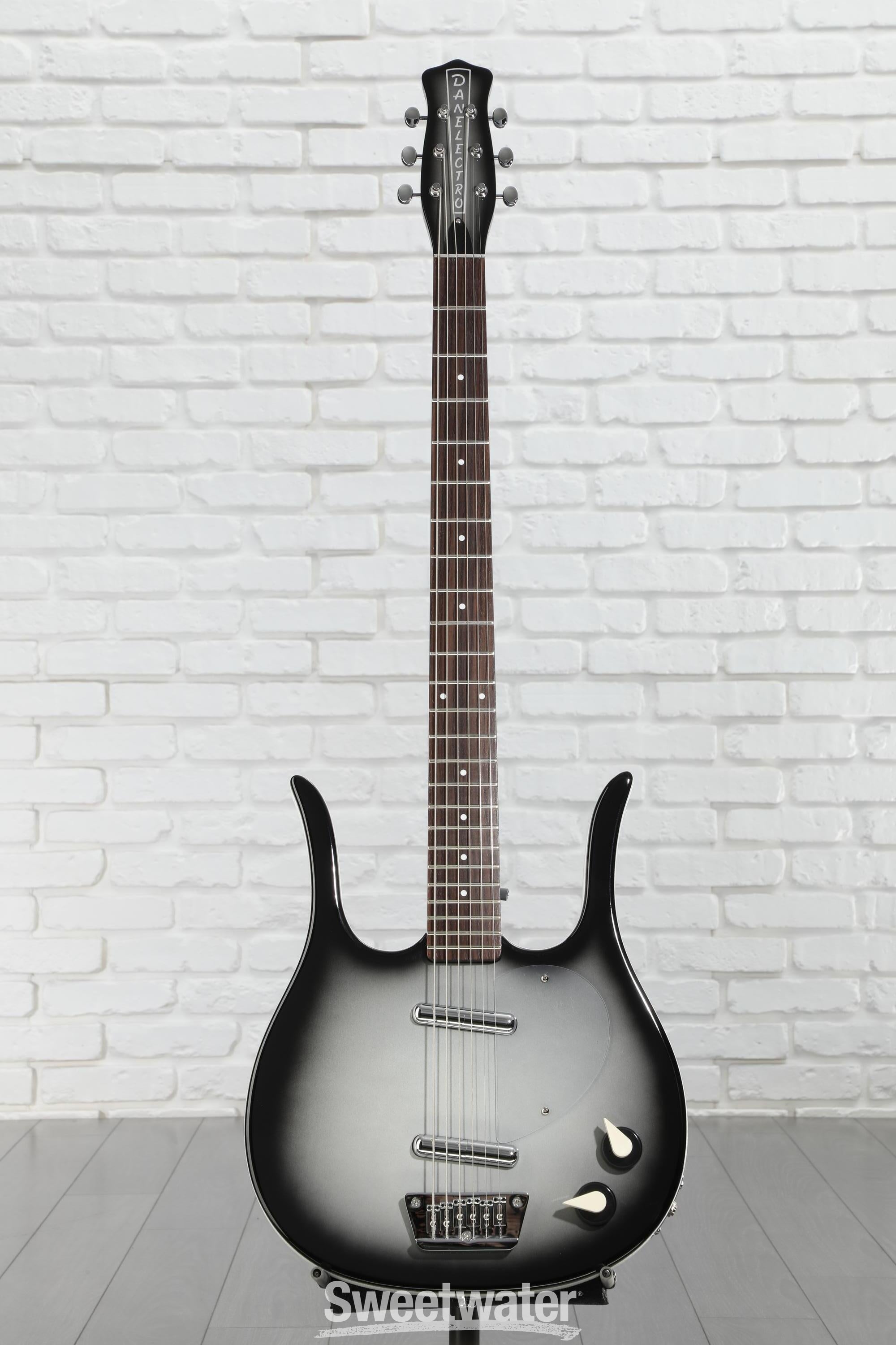 Danelectro Longhorn Baritone Electric Guitar - Black Burst