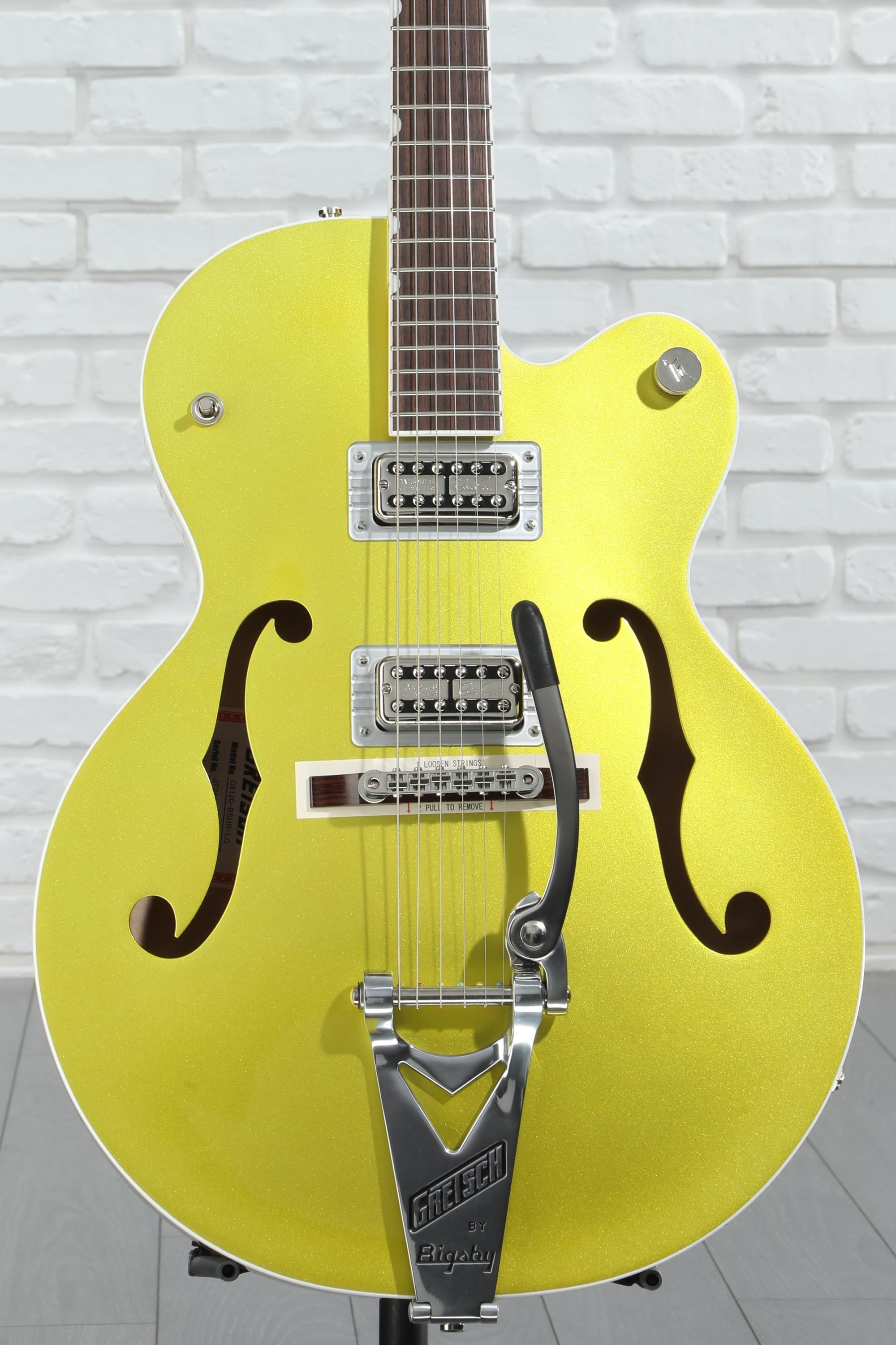 Gretsch G6120T Brian Setzer Signature Hot Rod - Lime Gold | Sweetwater