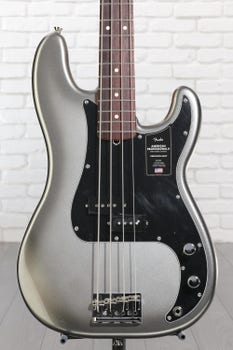 Product Image - This Item - Fender American Professional II Precision Bass - Mercury with Rosewood Fingerboard