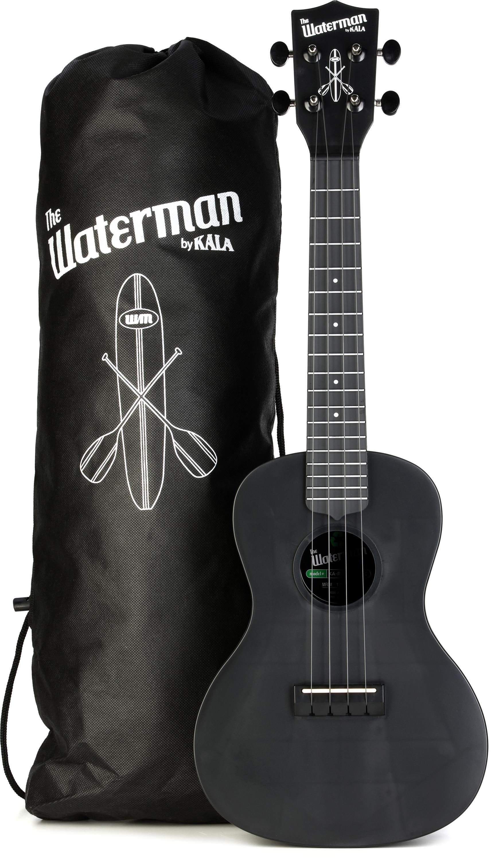 Photo of Kala The Waterman Concert Ukulele - Black Sand