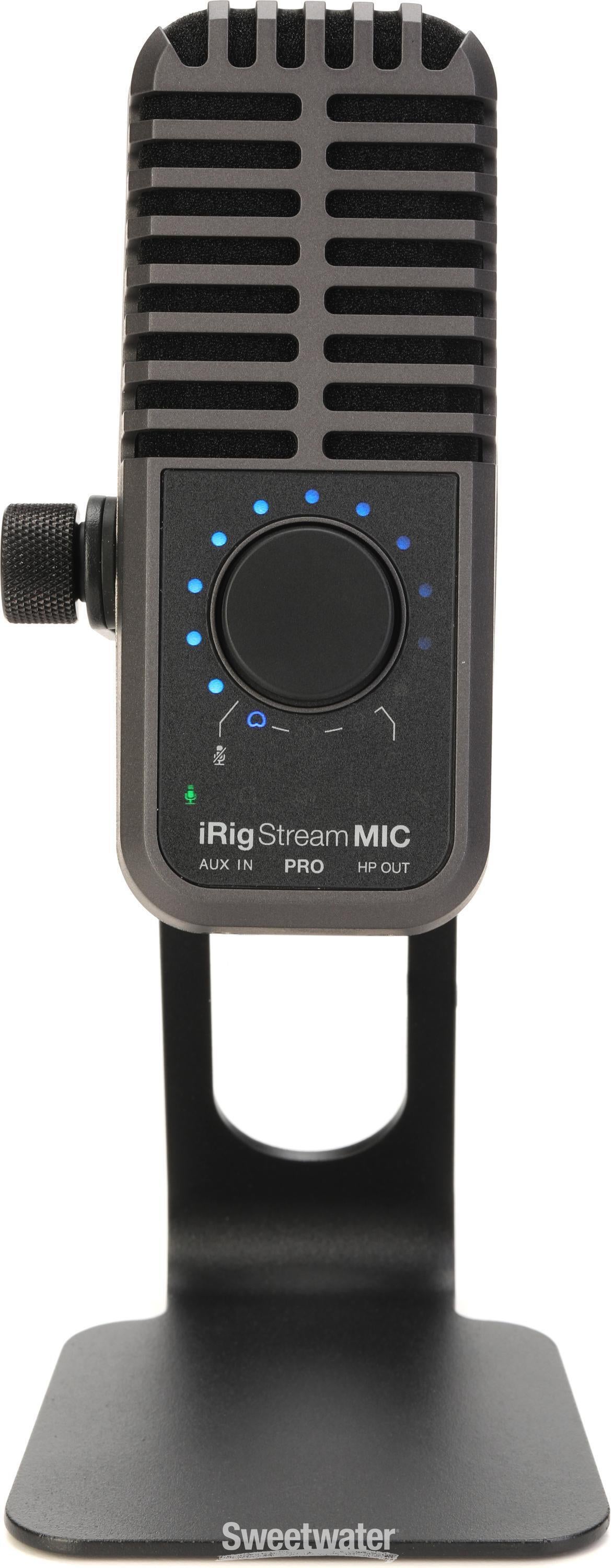 IK Multimedia iRig Stream Mic Pro USB Condenser Microphone