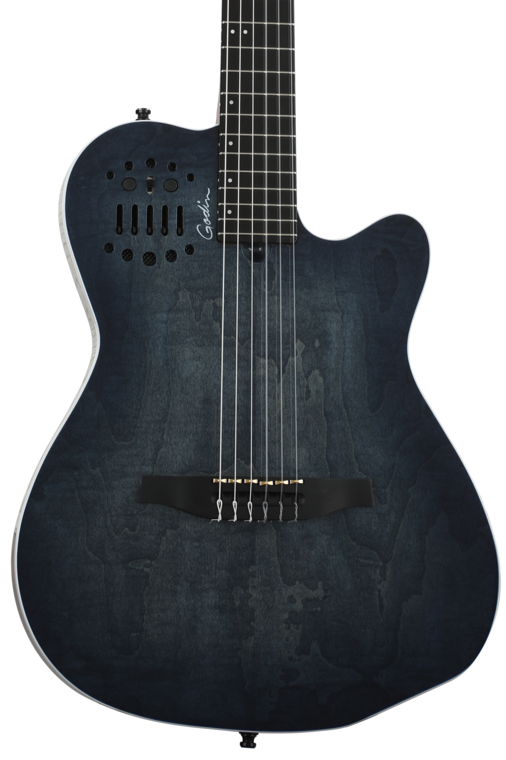 Godin Multiac エレアコ・オーシャンブルー仕立て Godin Multiac Mundial Arctik Blue エレガットギター ゴダン | 島村