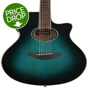 Yamaha APX600 Thinline Acoustic Electric in Oriental Blue Burst