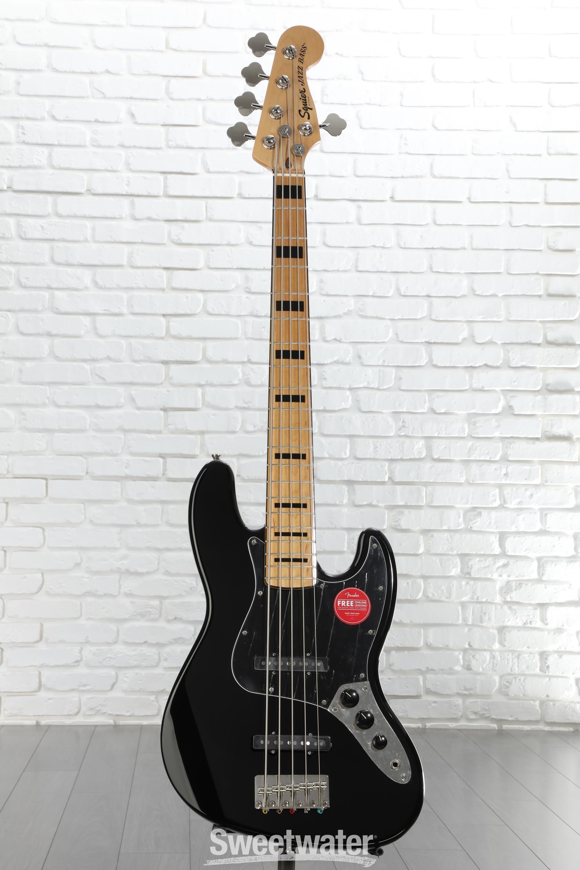 ベース squier classic vibe 70s jazz bass v Squier Classic Vibe '70s Jazz Bass V - Black with Maple