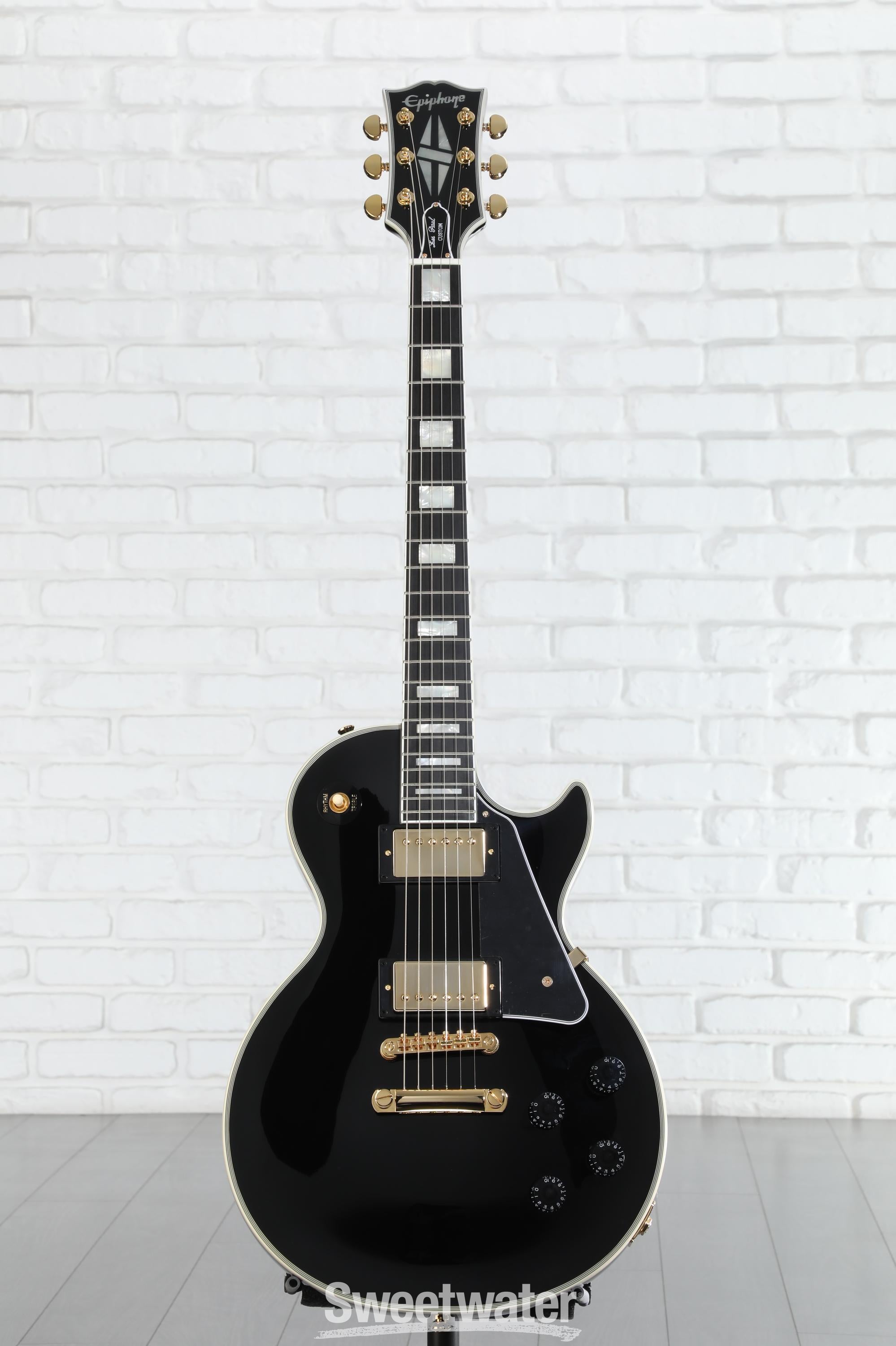 Epiphone Les Paul Custom Electric Guitar - Ebony | Sweetwater