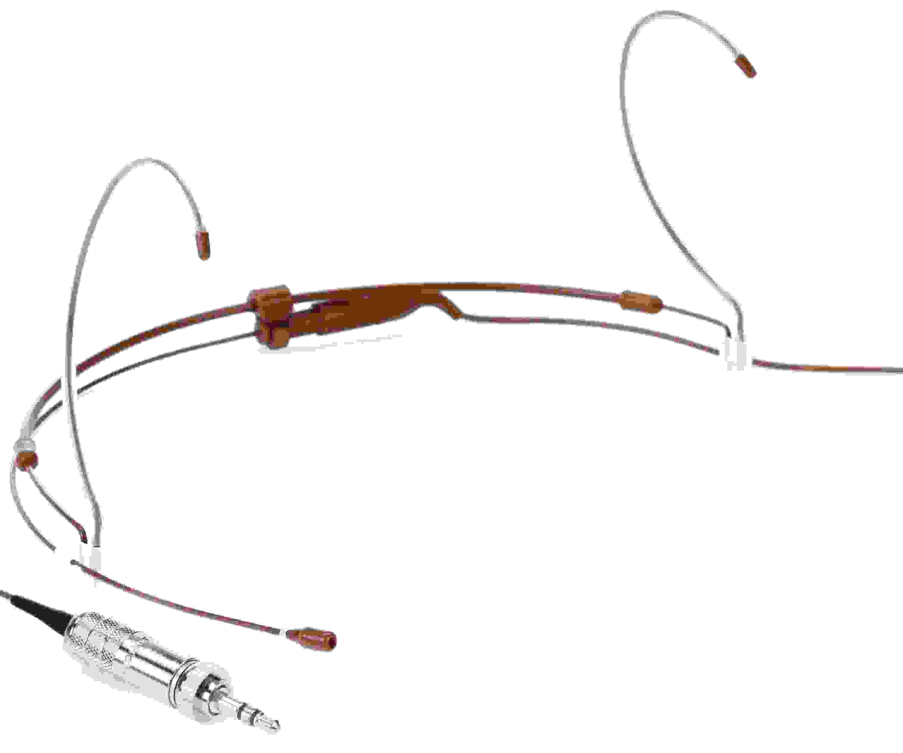 Countryman H6 Omnidirectional Headset Microphone - Standard Sensitivity with 3.5mm Locking Connector for Sennheiser Wireless - Cocoa