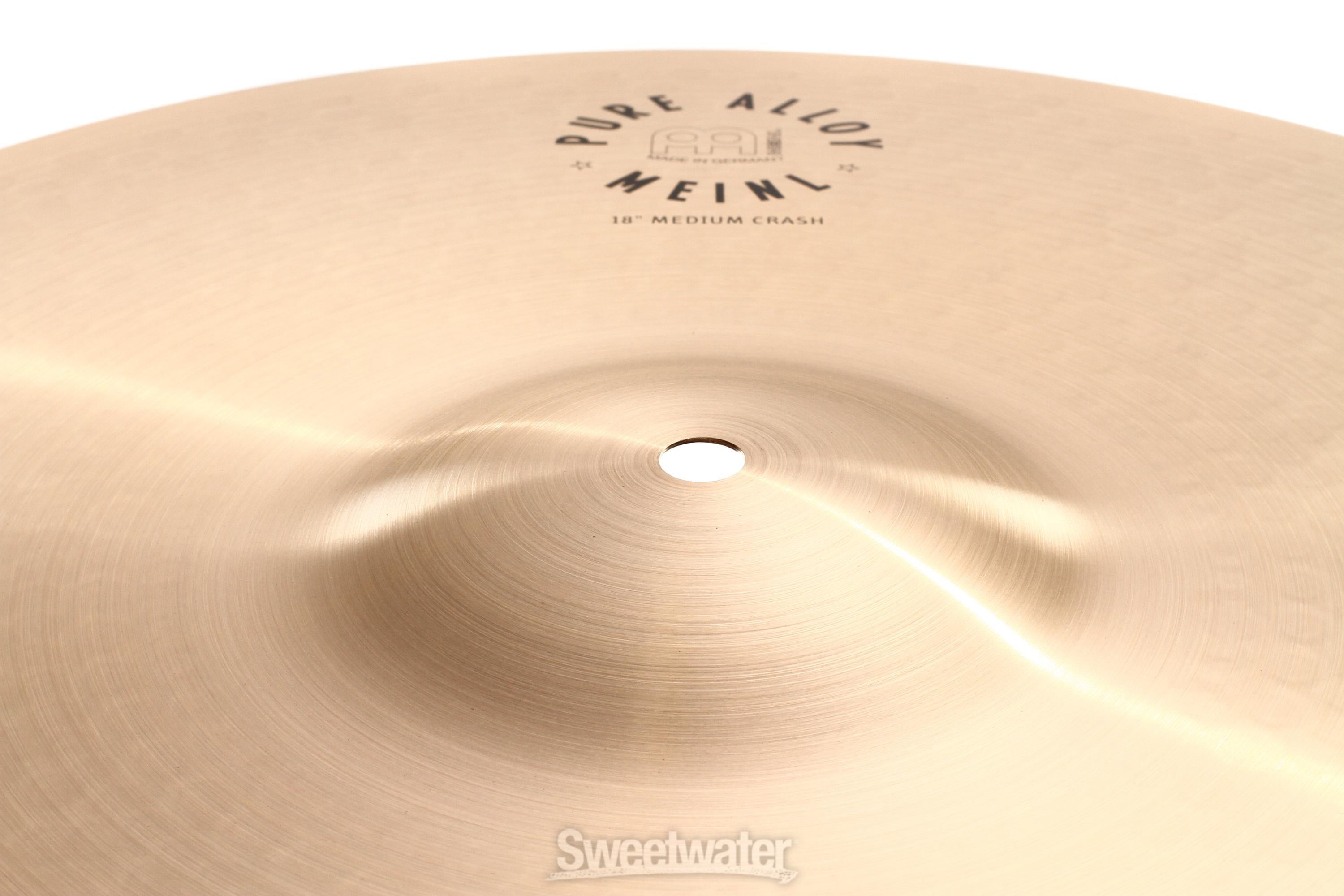 Meinl Cymbals 18 inch Pure Alloy Medium Crash Cymbal | Sweetwater