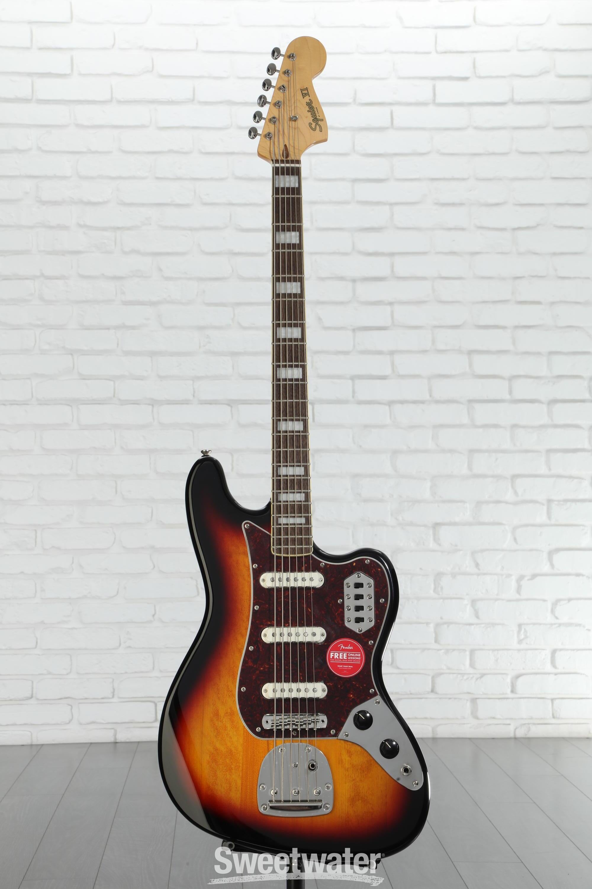 Squier Classic Vibe Bass VI Guitar - 3-tone Sunburst