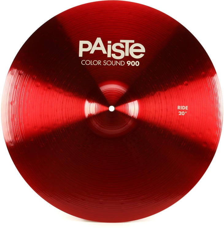 Paiste 20 inch Color Sound 900 Red Ride Cymbal