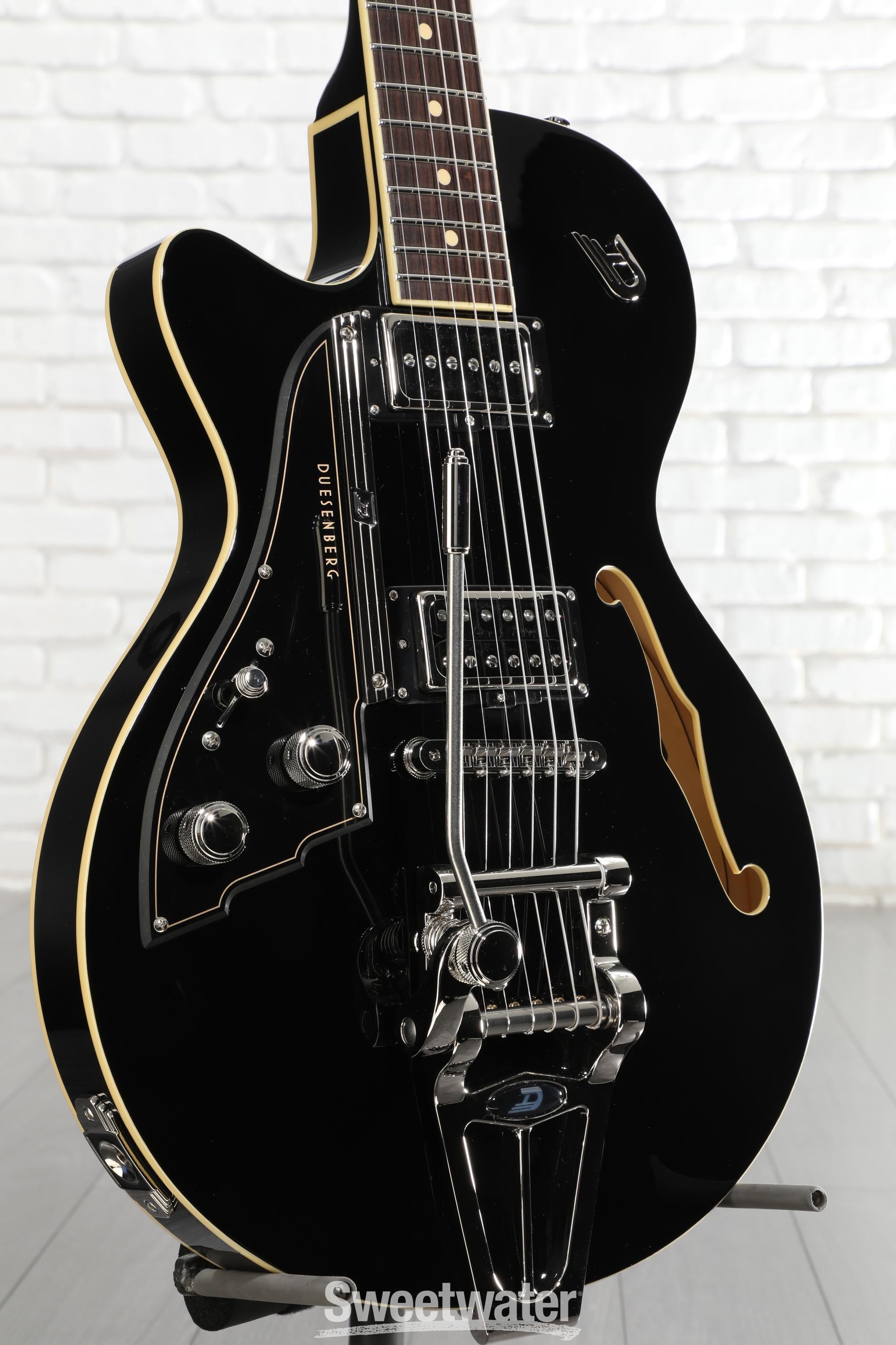 Photo of Duesenberg Starplayer TV Left-handed Electric Guitar - Deep Black