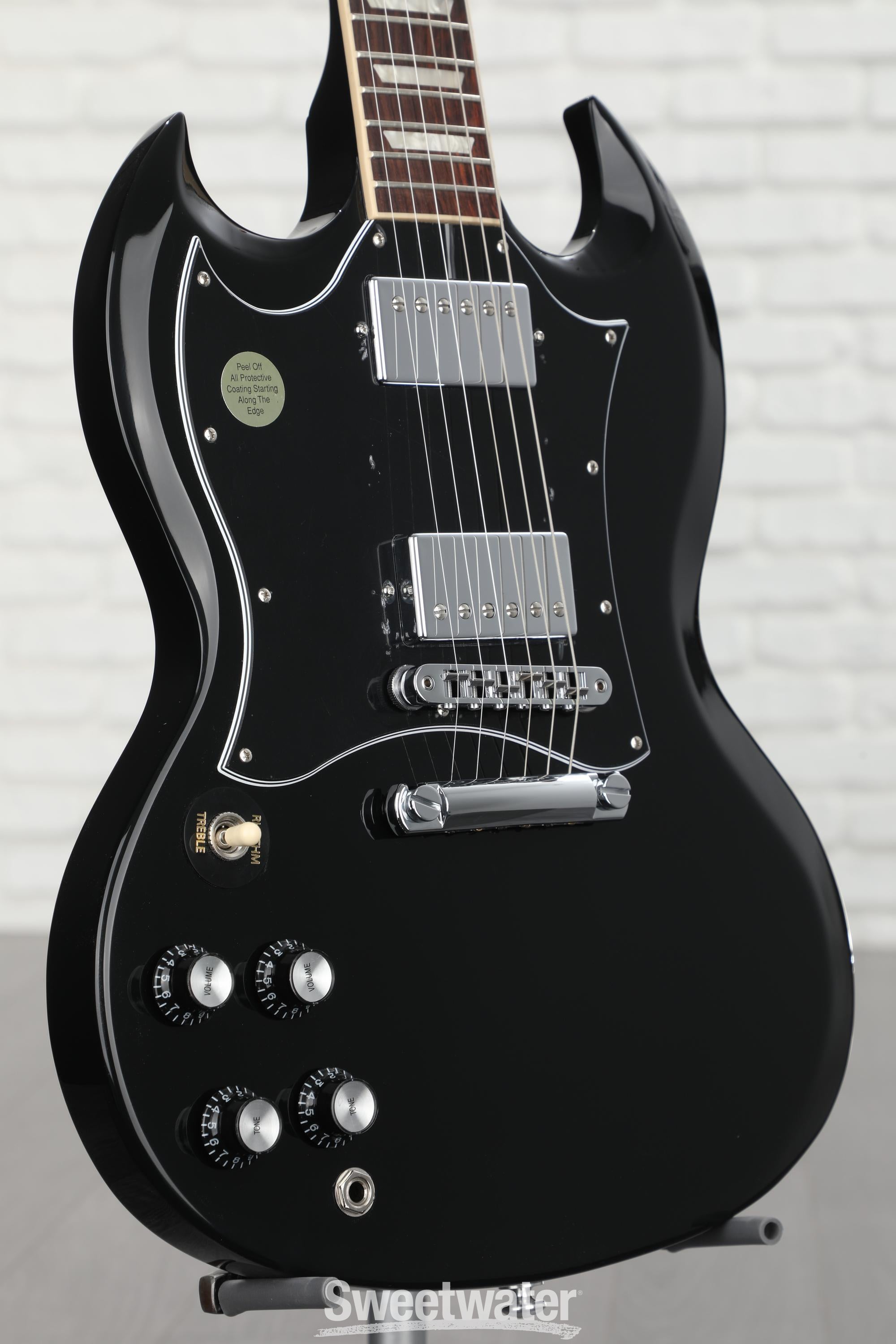 Gibson SG Standard Left-handed Electric Guitar - Ebony | Sweetwater