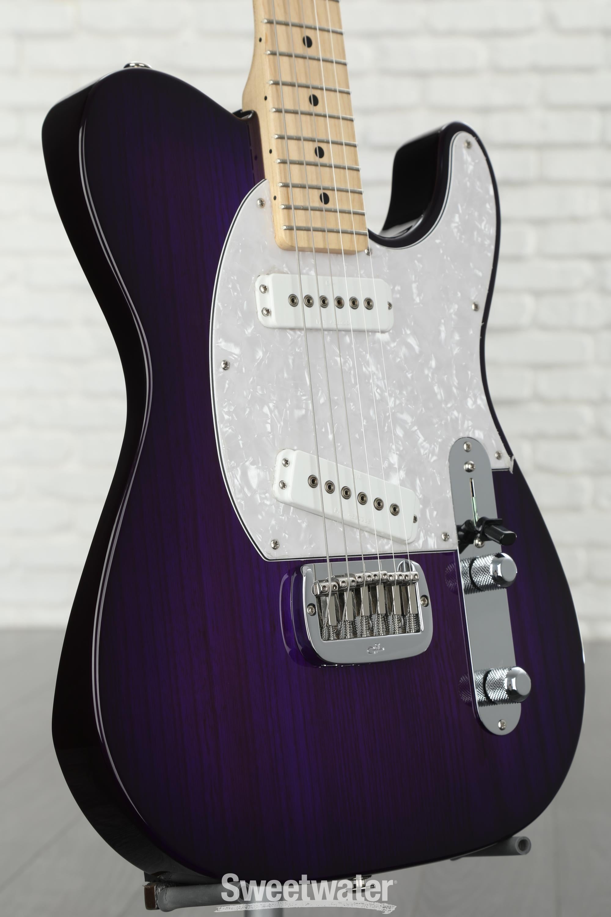 G&L Fullerton Deluxe ASAT Special Electric Guitar - Purpleburst