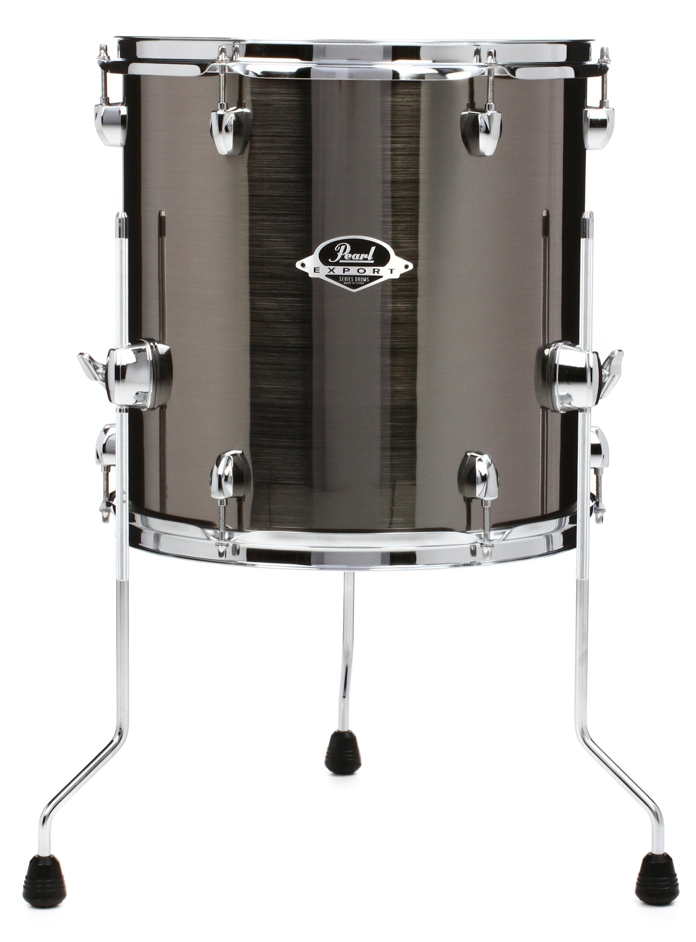 Pearl Export EXX Floor Tom - 14 x 14 inch - Smokey Chrome | Sweetwater