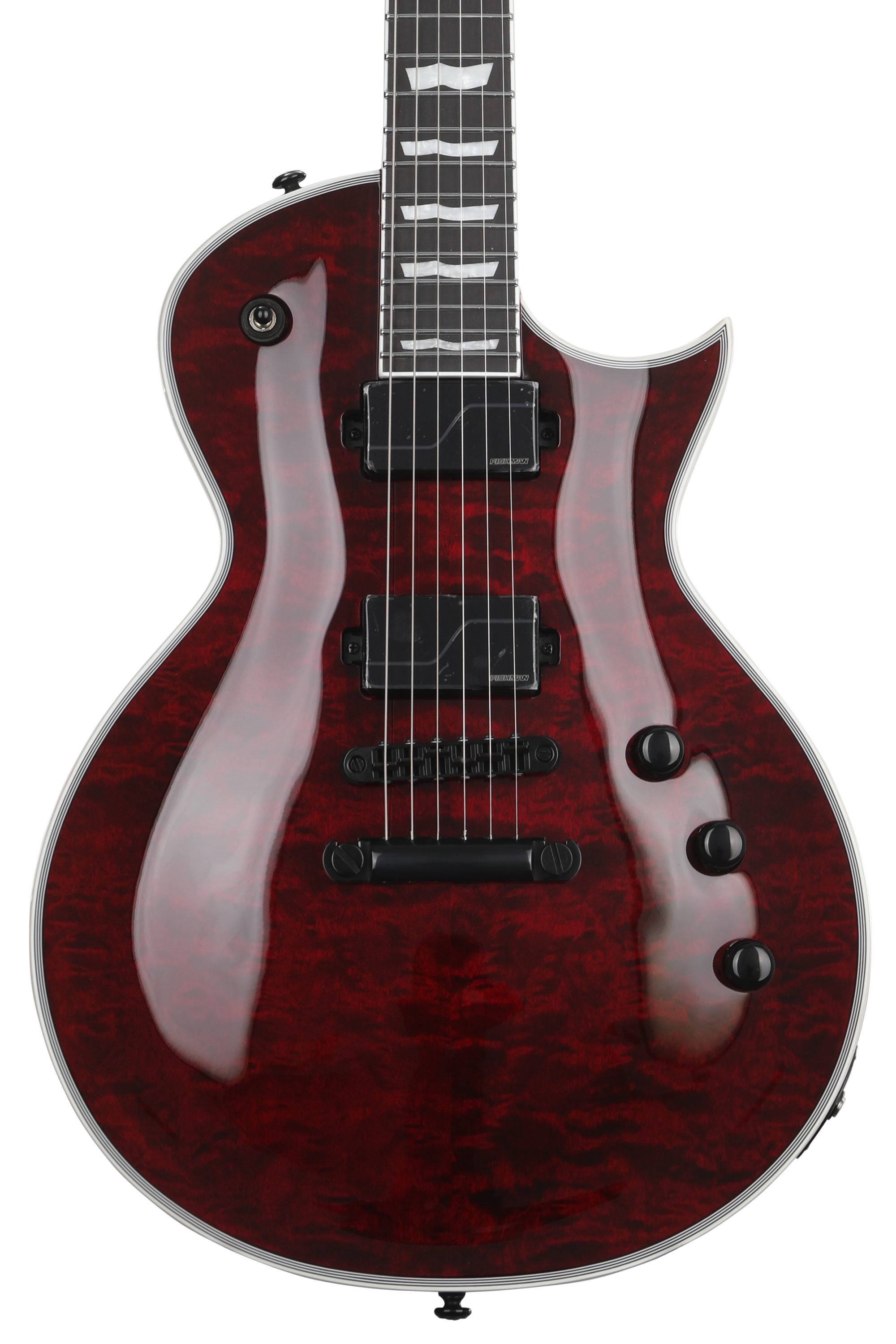 ESP LTD EC-1000QM Electric Guitar - See Thru Black Cherry | Sweetwater