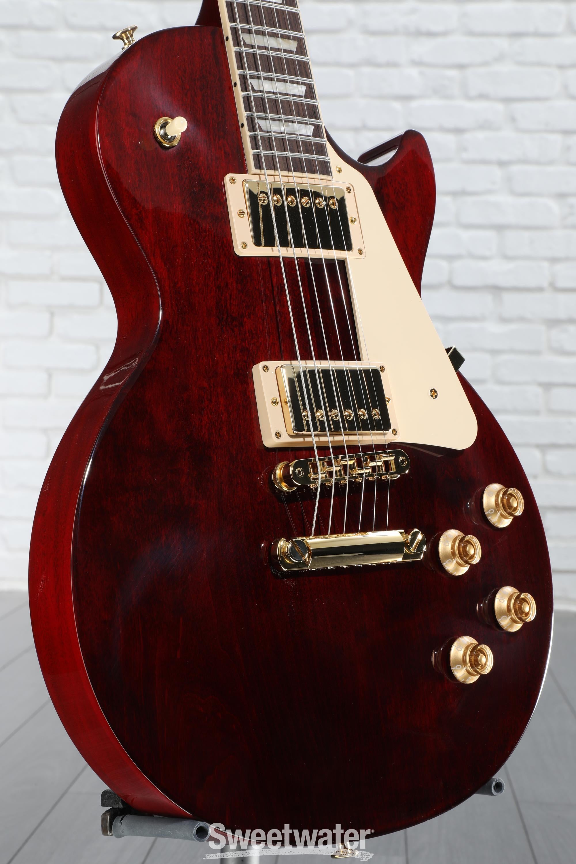 Gibson Les Paul Studio Electric Guitar - Wine Red with Gold