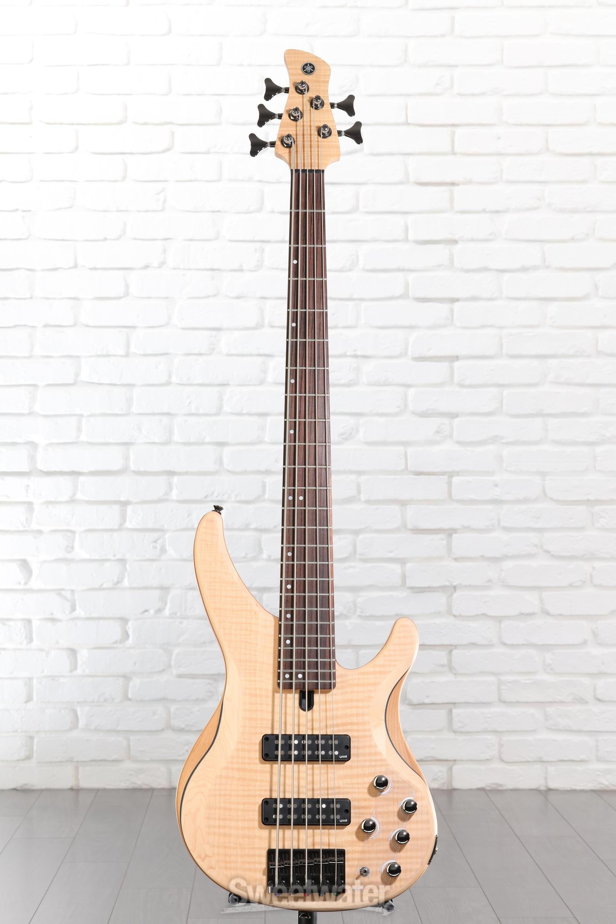 Yamaha TRBX605FM 5-string Bass Guitar - Natural Satin | Sweetwater
