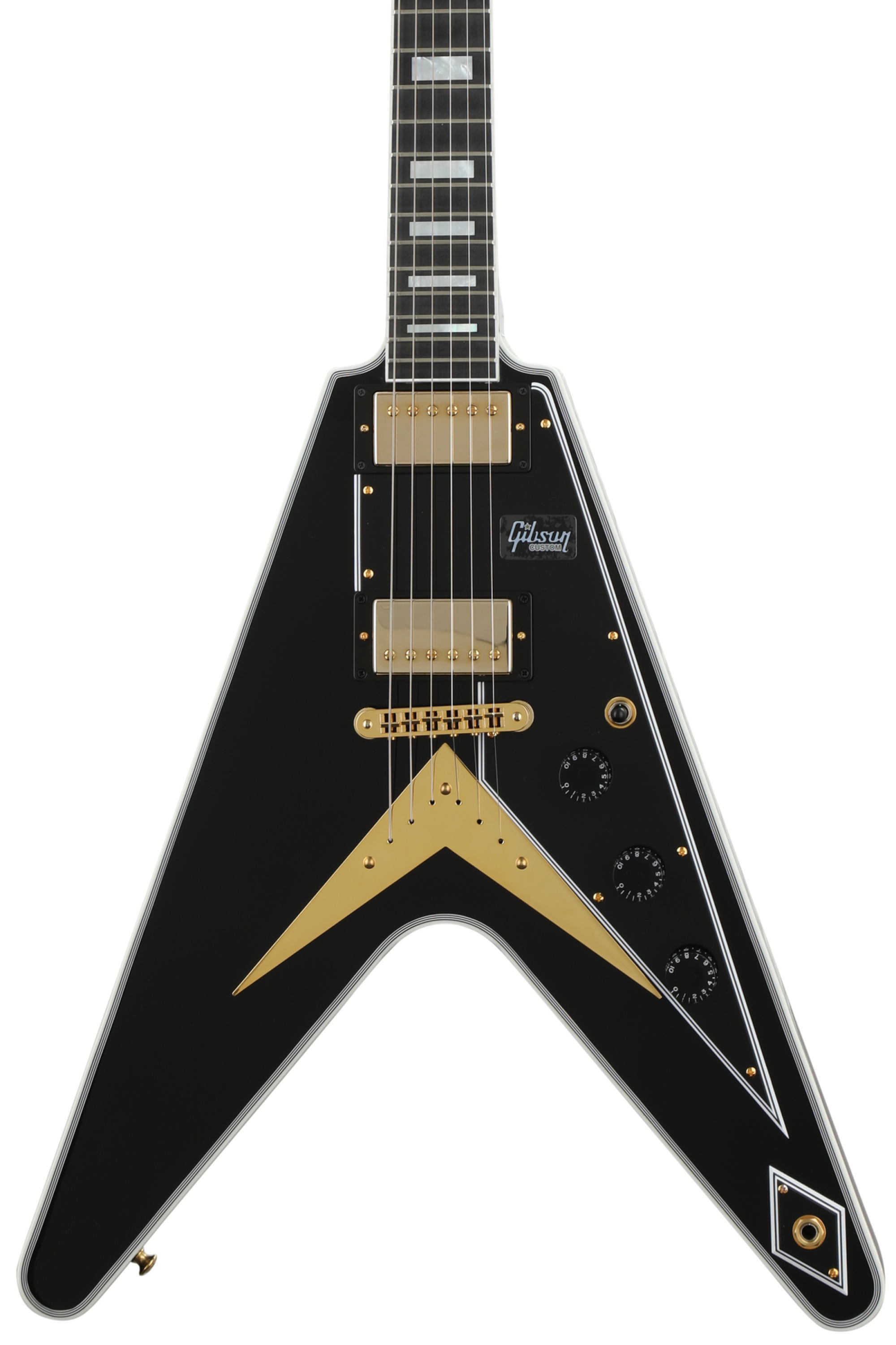 Gibson Custom Flying V Custom - Ebony | Sweetwater
