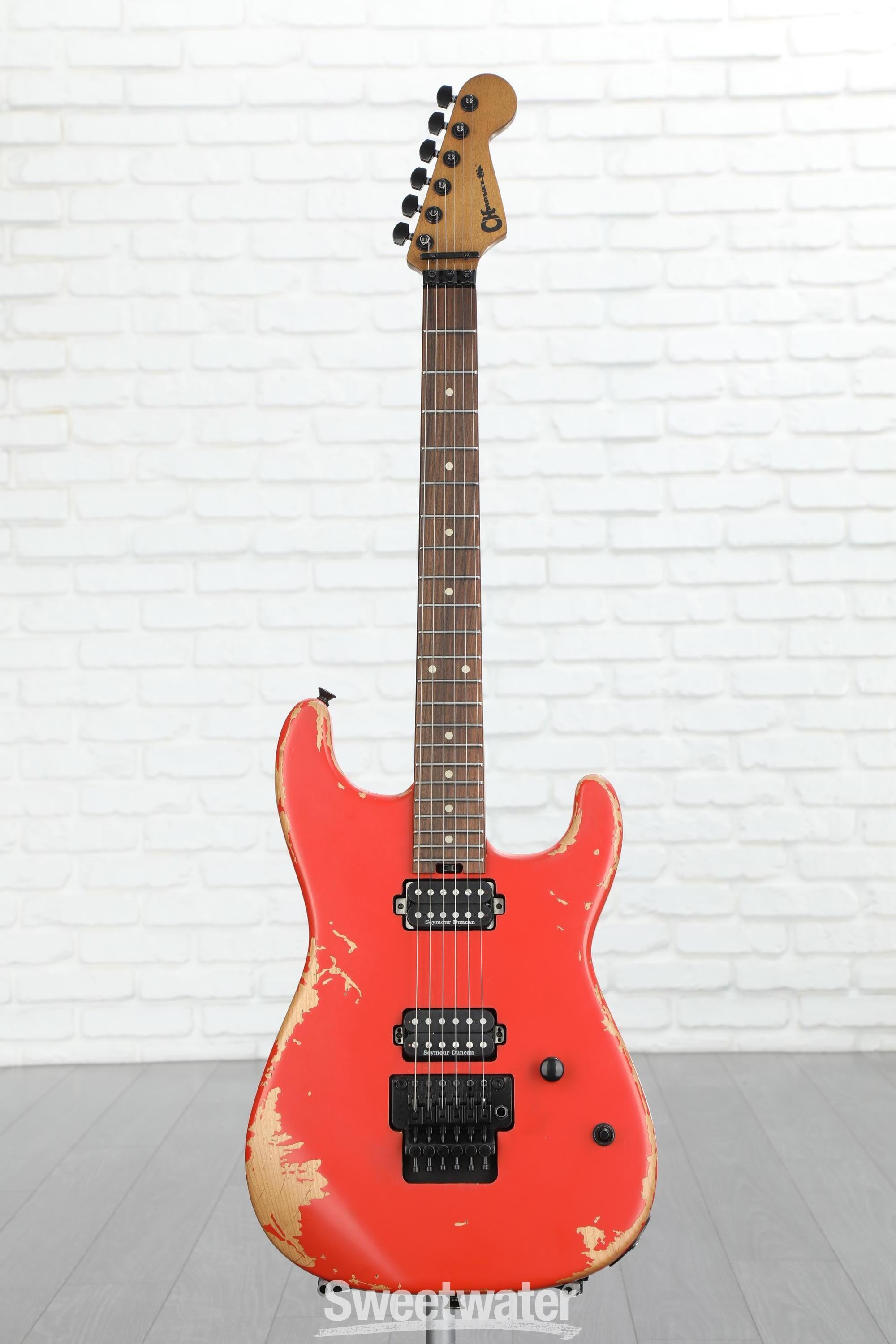 Charvel Pro-Mod Relic San Dimas Style 1 HH FR PF Electric Guitar -  Weathered Orange