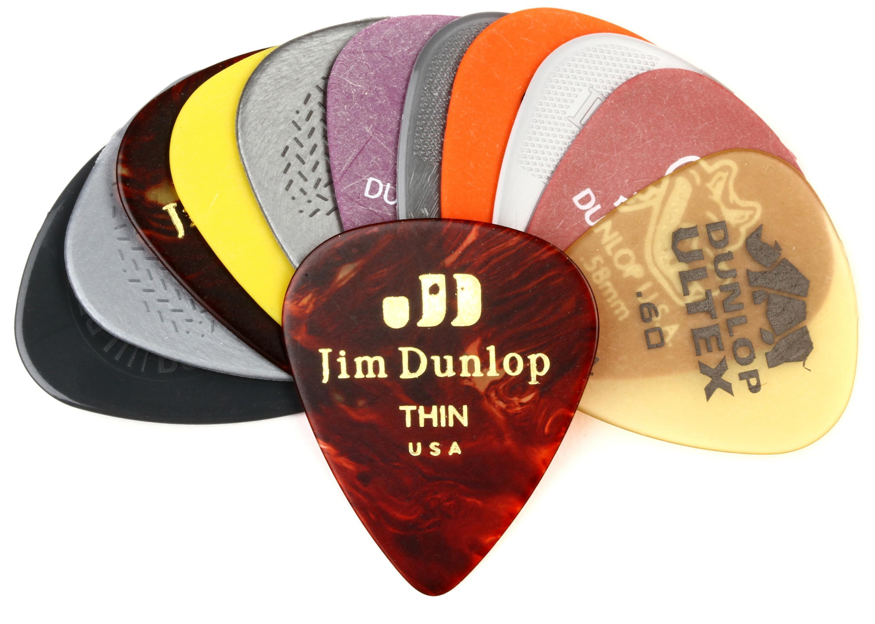 Bundled Item: Dunlop PVP101 Guitar Pick Variety Pack - Light/Medium (12-pack)